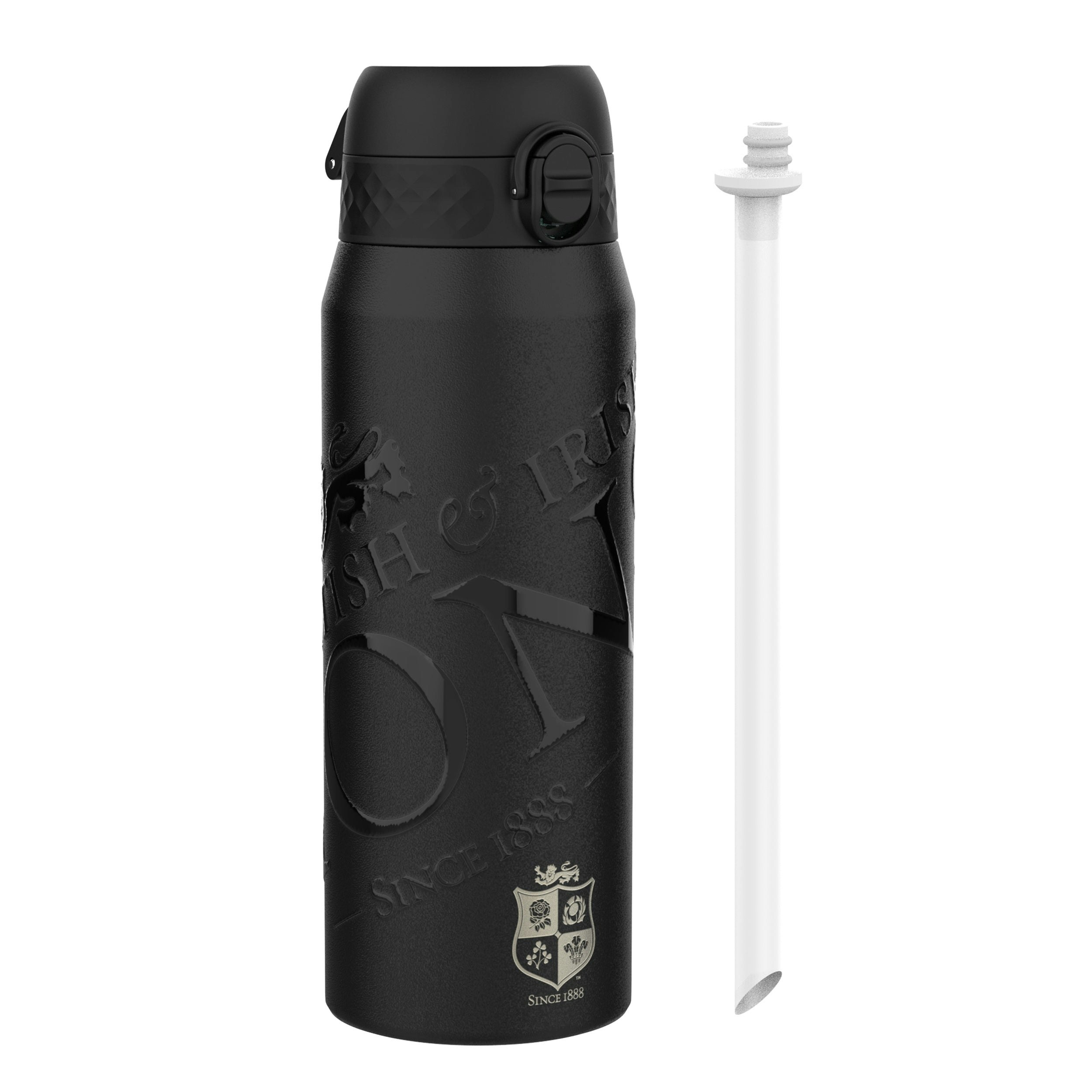 Rackhams Lions X Ion8 Insulated Steel Water Bottle, British & Irish Lions, Lions, 750Ml (24Oz)