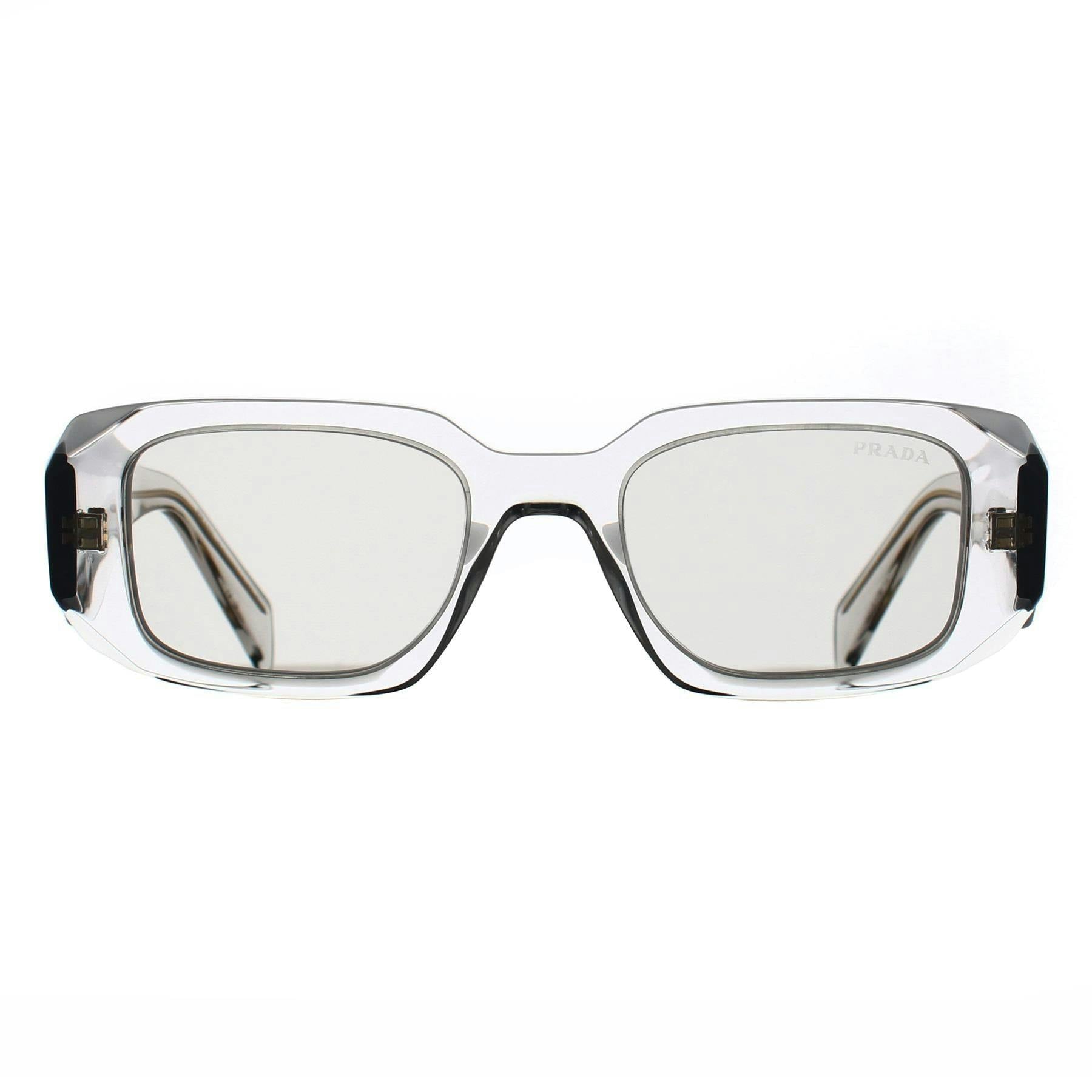 Prada Woman Sunglass PR 17WS - Frame color: Transparent Grey, Lens color: Light Grey - Image 6