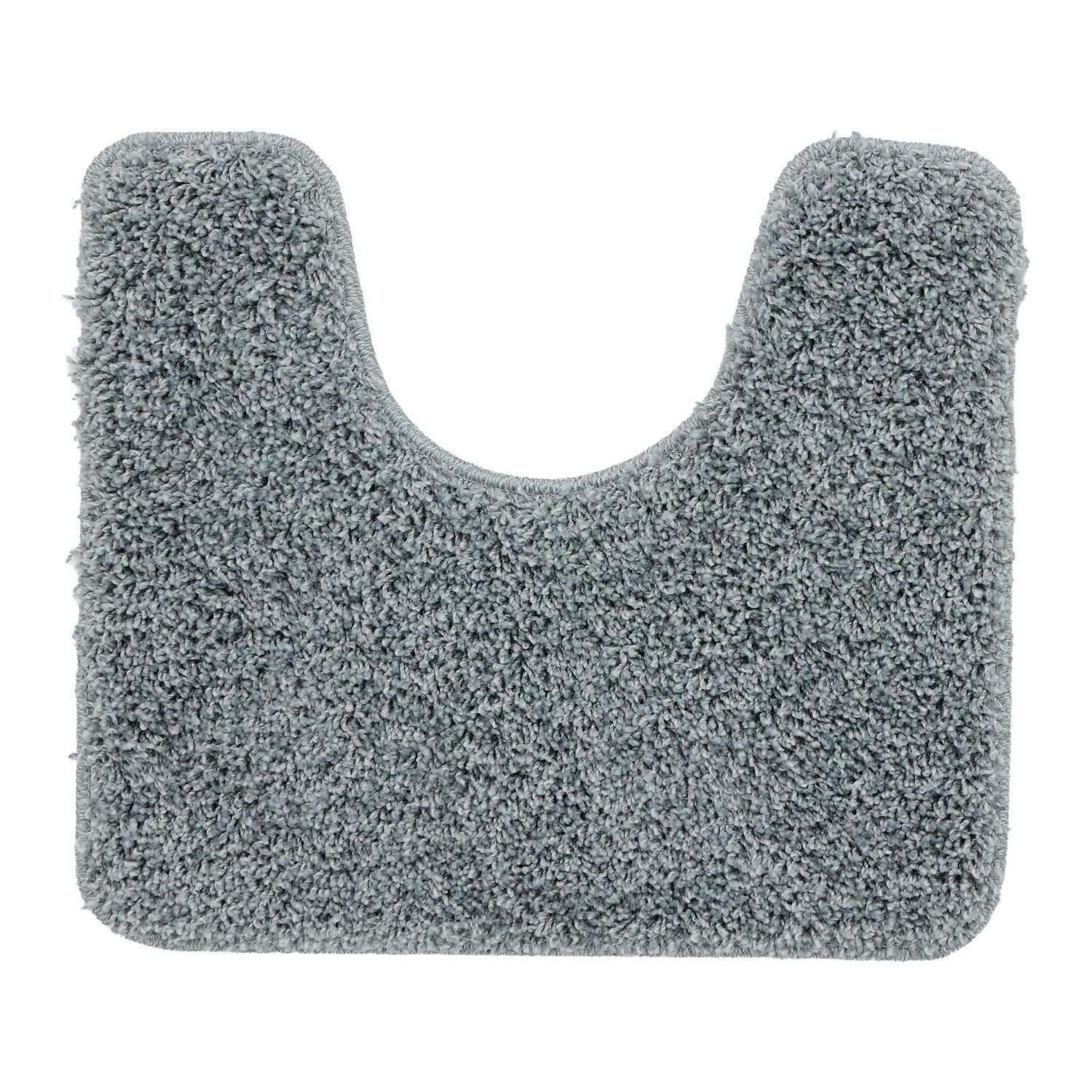 The Rugs Blue Buddy Shaggy Washable Bathmat - 50X45 Cm