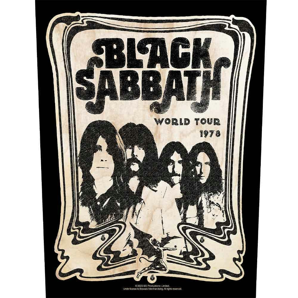 Paradiso Clothing Black Sabbath Sabbath World Tour 1978 Band Logo Back Patch