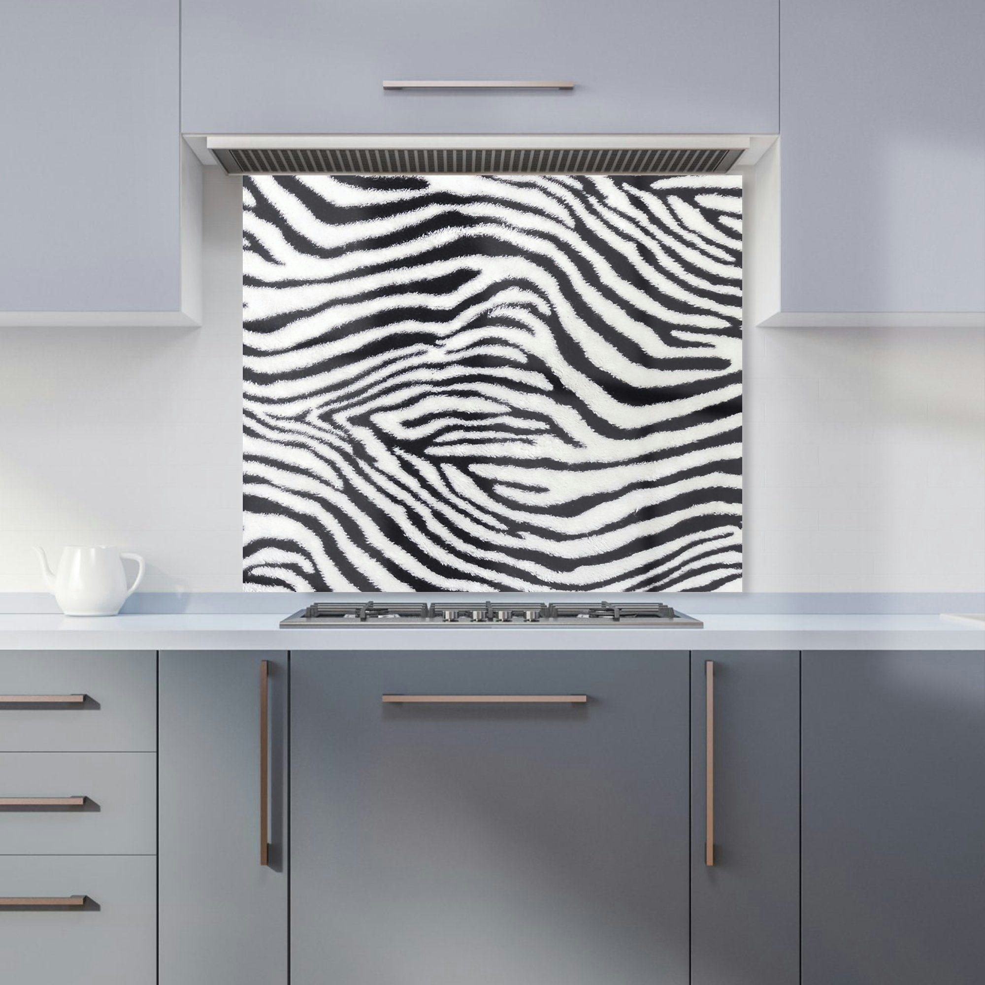 Warren Reed - Designer Zebra Texture Pattern Kitchen Splashback - W900mm X H750mm