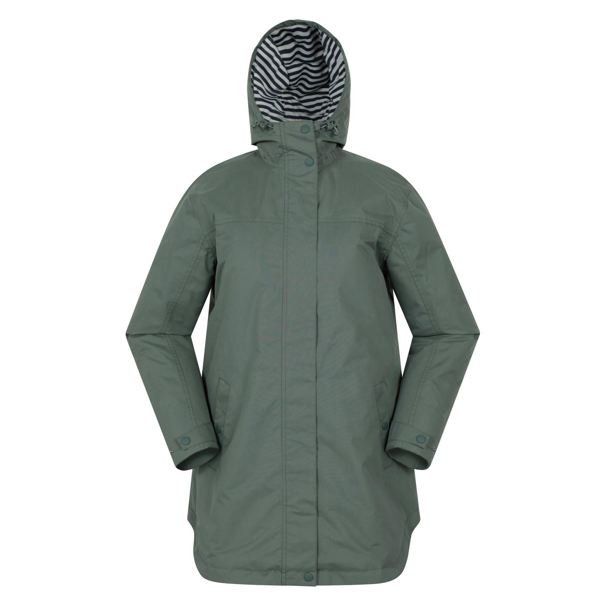 Mountain Warehouse Women's Green Riviera Padded Waterproof Jacket - Khaki - 16 Uk - Khaki - 100% Polyester