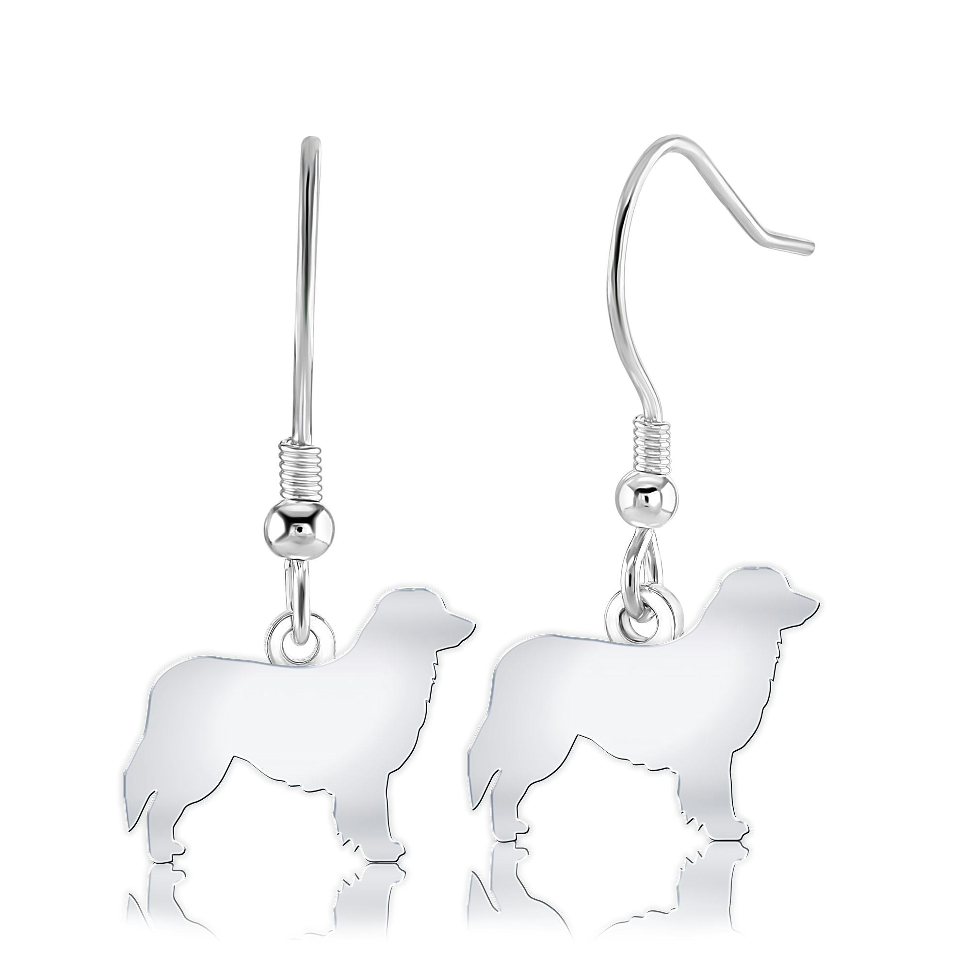 Mylee London Silver Hovawart Silhouette Earrings - Yes - Hook