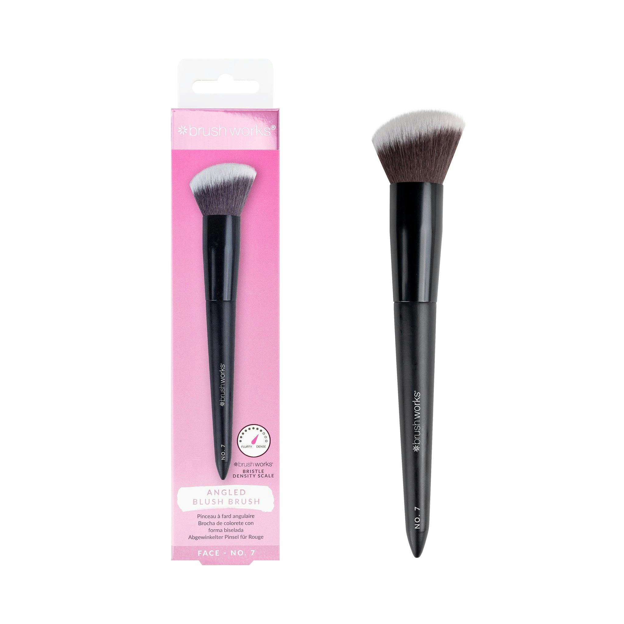 Brushworks No. 7 Angled Blush Brush – Professional Angled Makeup Brush, Super-Soft Synthetic Bristles for Seamless Powder, Cream & Liquid Blush Application – Vegan & Cruelty-Free - Image 5