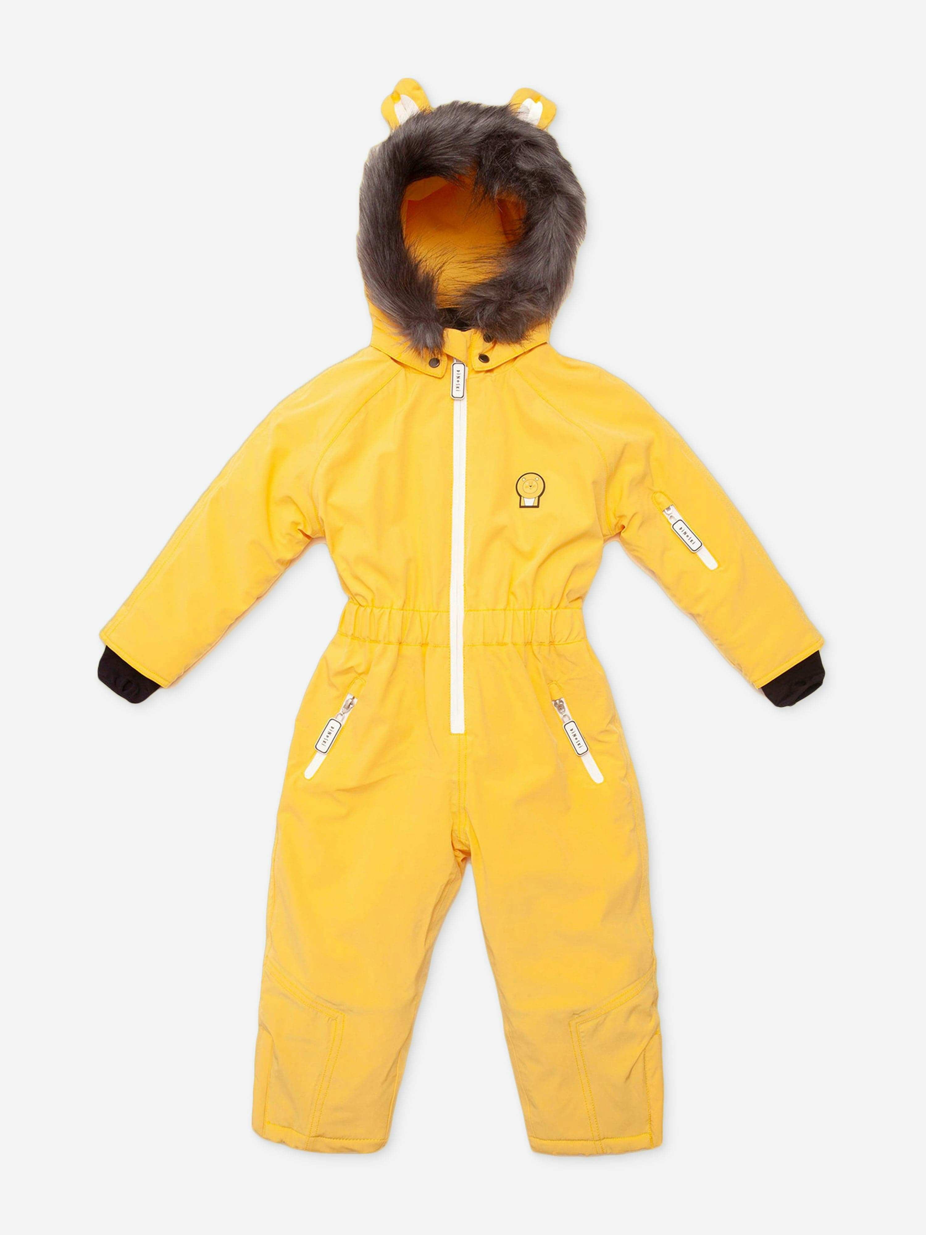 Roarsome Unisex Kids Yellow Kids Cub The Lion Snowsuit In - 1 - 2 Yrs