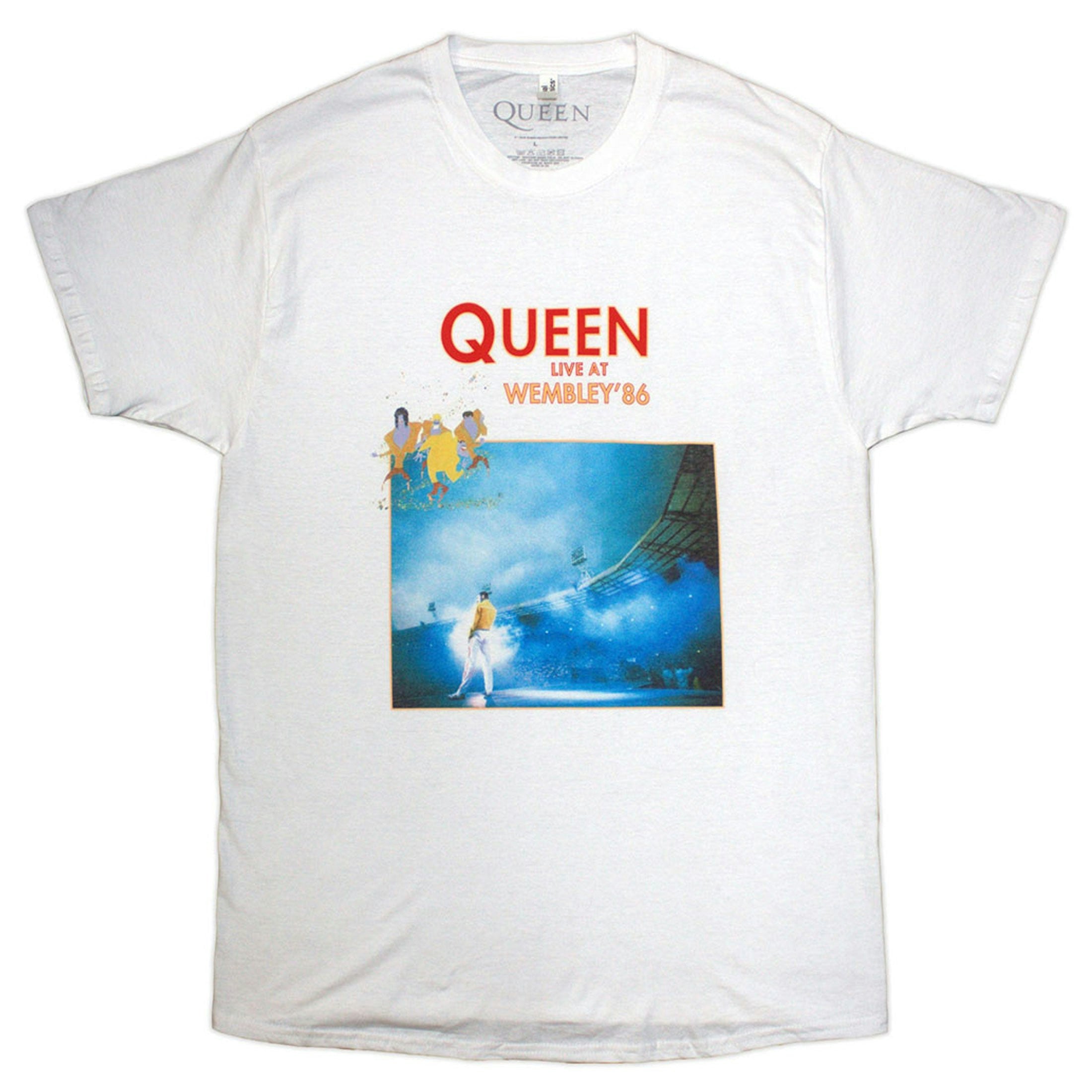 Paradiso Clothing Unisex White Queen Wembley 86 T Shirt - M