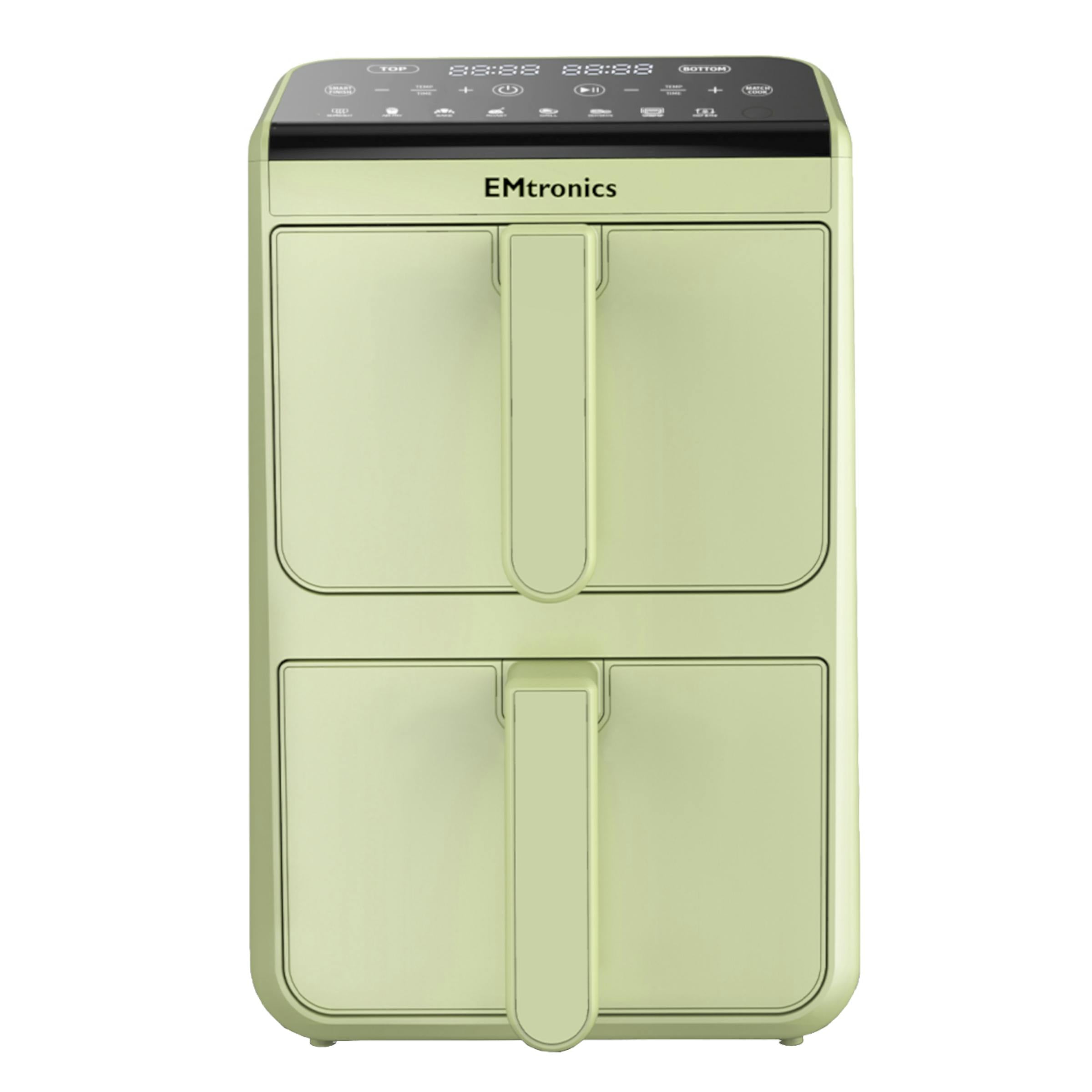 Emtronics Green 10L Stack Dual Air Fryer - Sage