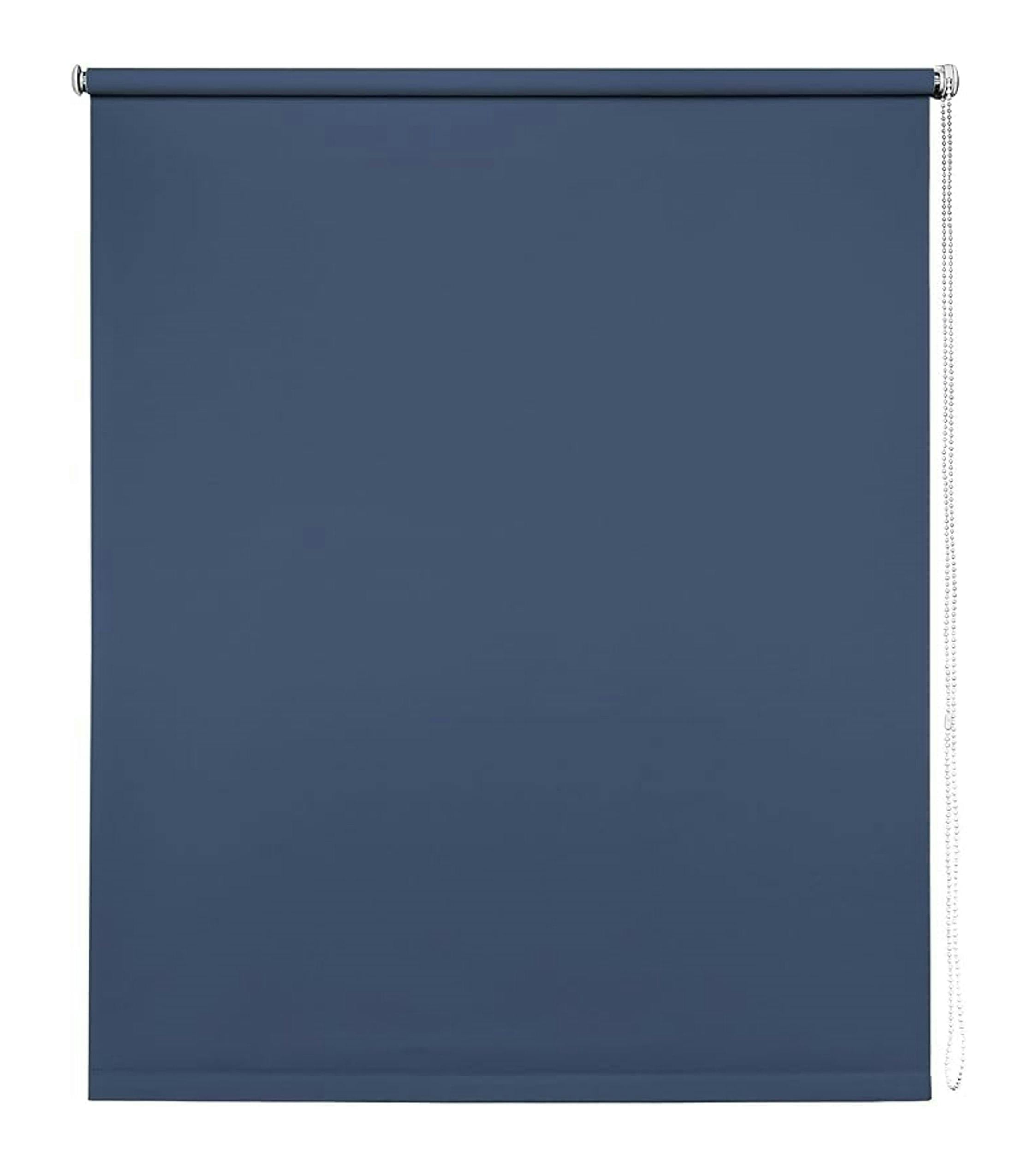 Rackhams Light Navy Trimmable Thermal Blackout Roller Blinds - 80Cm