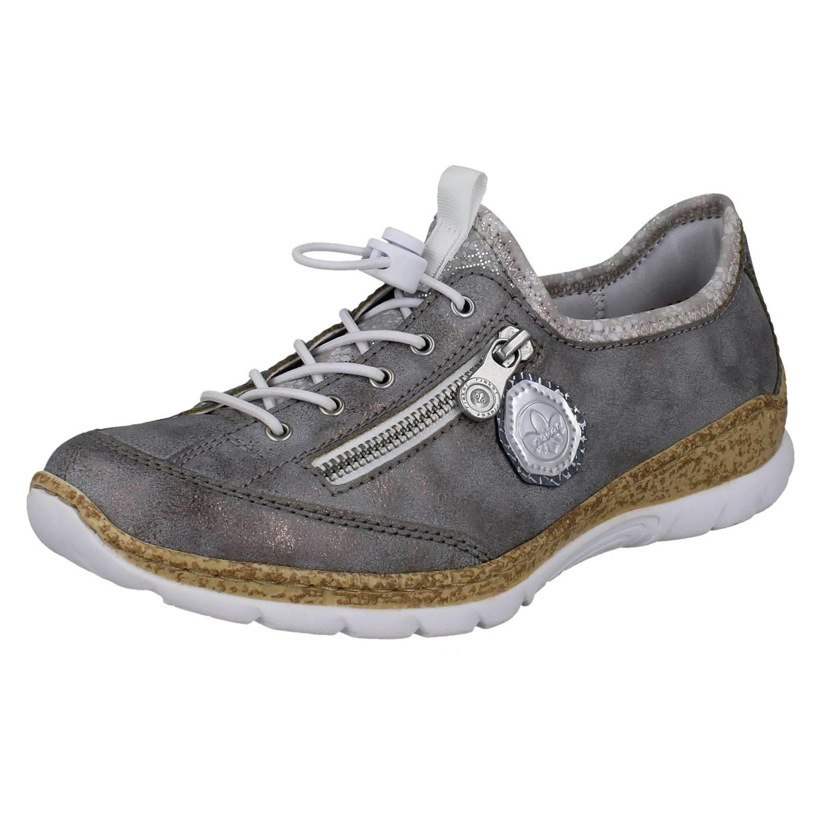 Rieker Women's Light/Grey Weight Memosoft Trainers N4263 - Uk 5