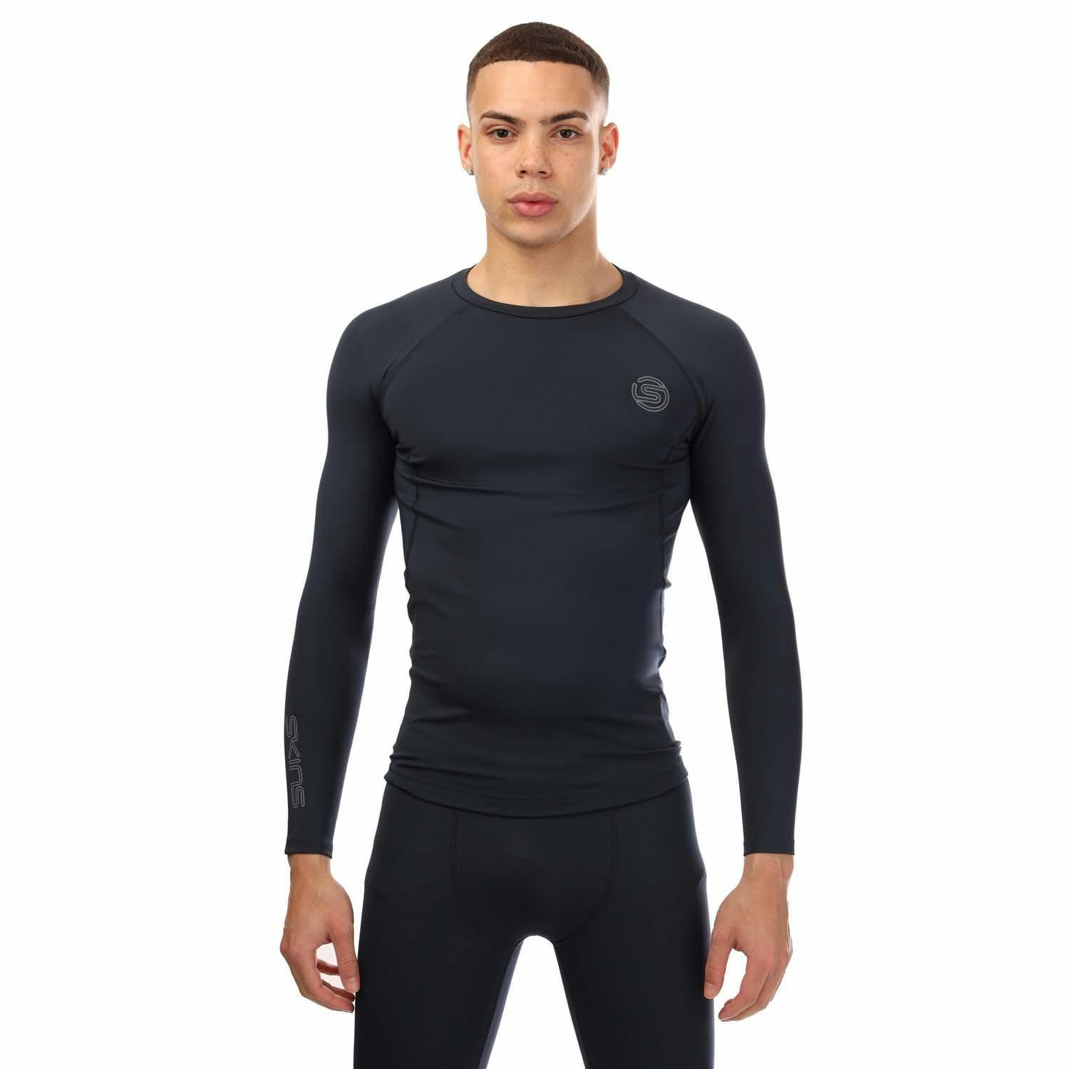 Skins Men's Series-2 Long-Sleeved Top - Navy - Navy - Medium