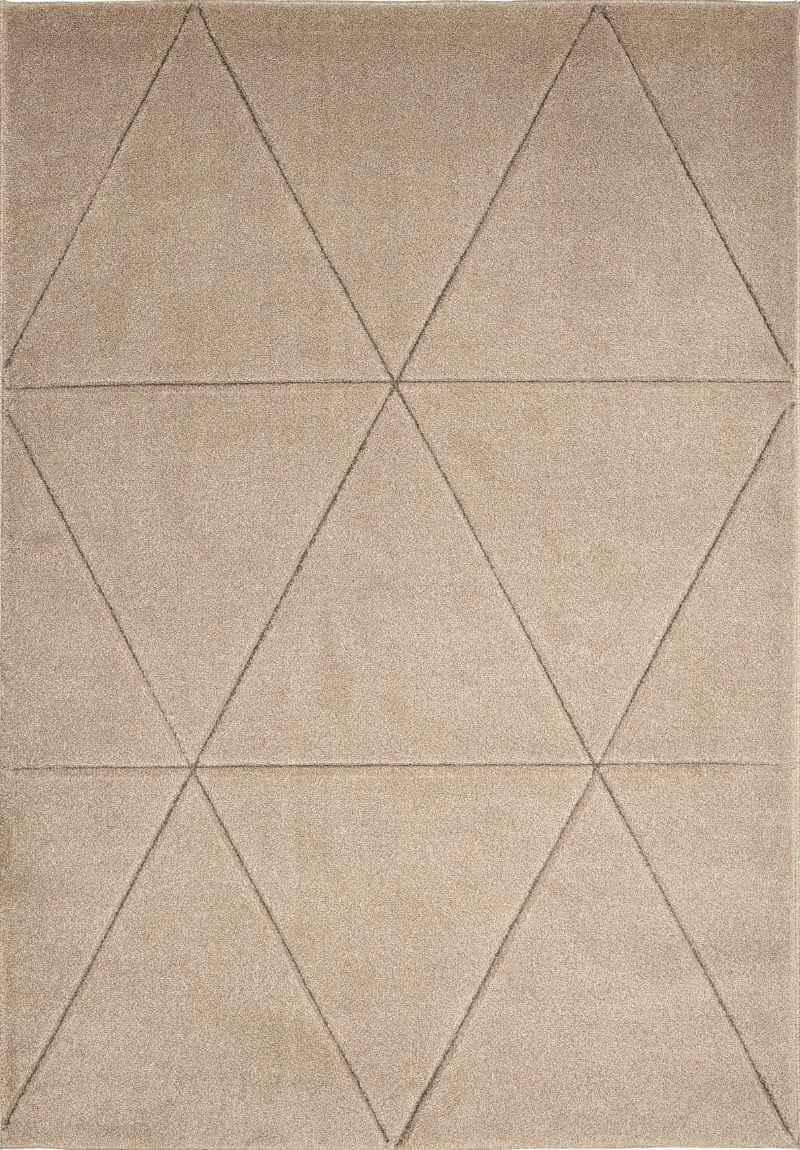 The Rugs Beige Newport Capleton Rug – Geometric Design - 200X290 Cm