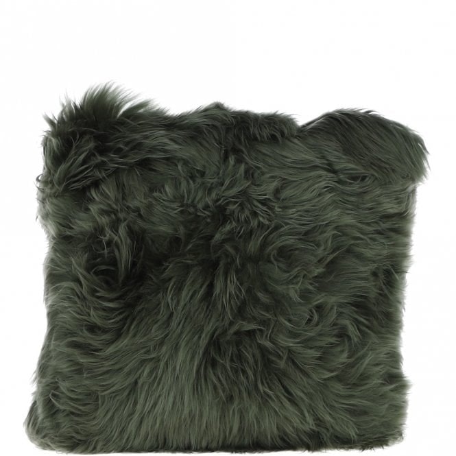 Rackhams Sheepskin Cushion - One Size - Cypress - Sheepskin