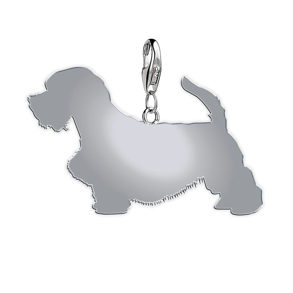 Mylee London Silver Sealyham Terrier Silhouette Charm - Clip On Charm - No