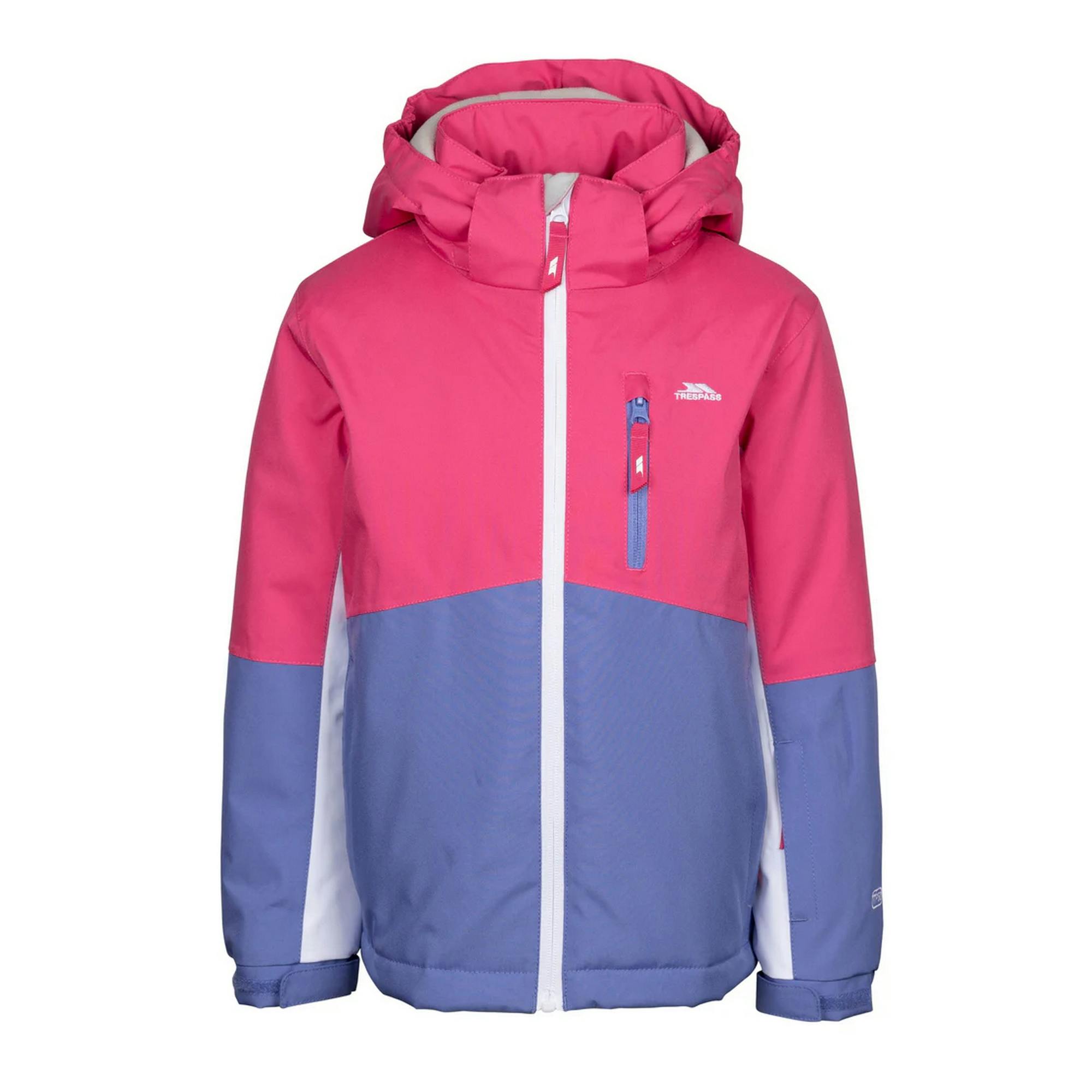 Trespass Pink Childrens/Kids Lennox Ski Jacket - Soft - 9-10 Years - Soft - 100% Polyester