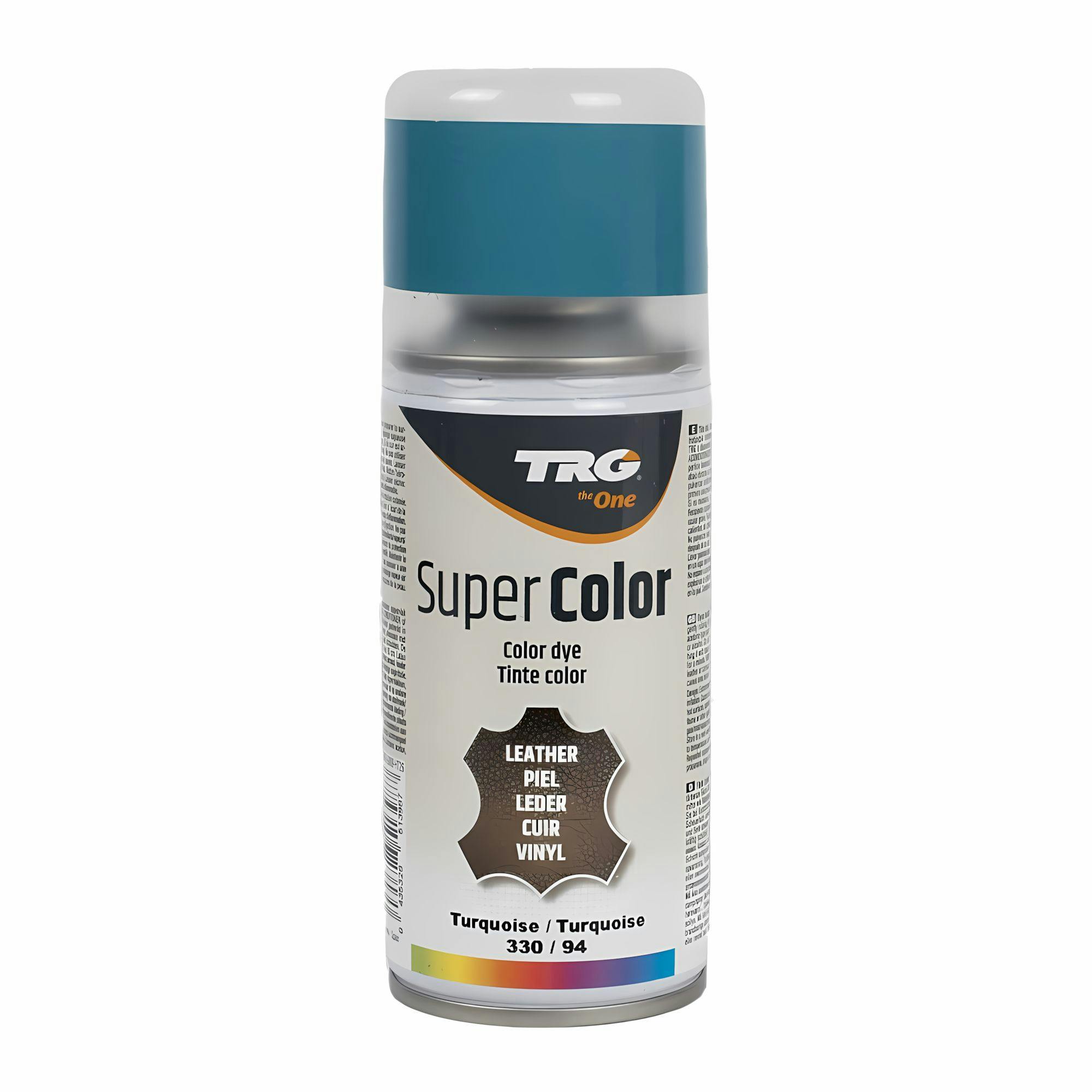 Rackhams Turquoise Super Colour Aerosol Paint - Leather And Vinyl Recolouring 150Ml