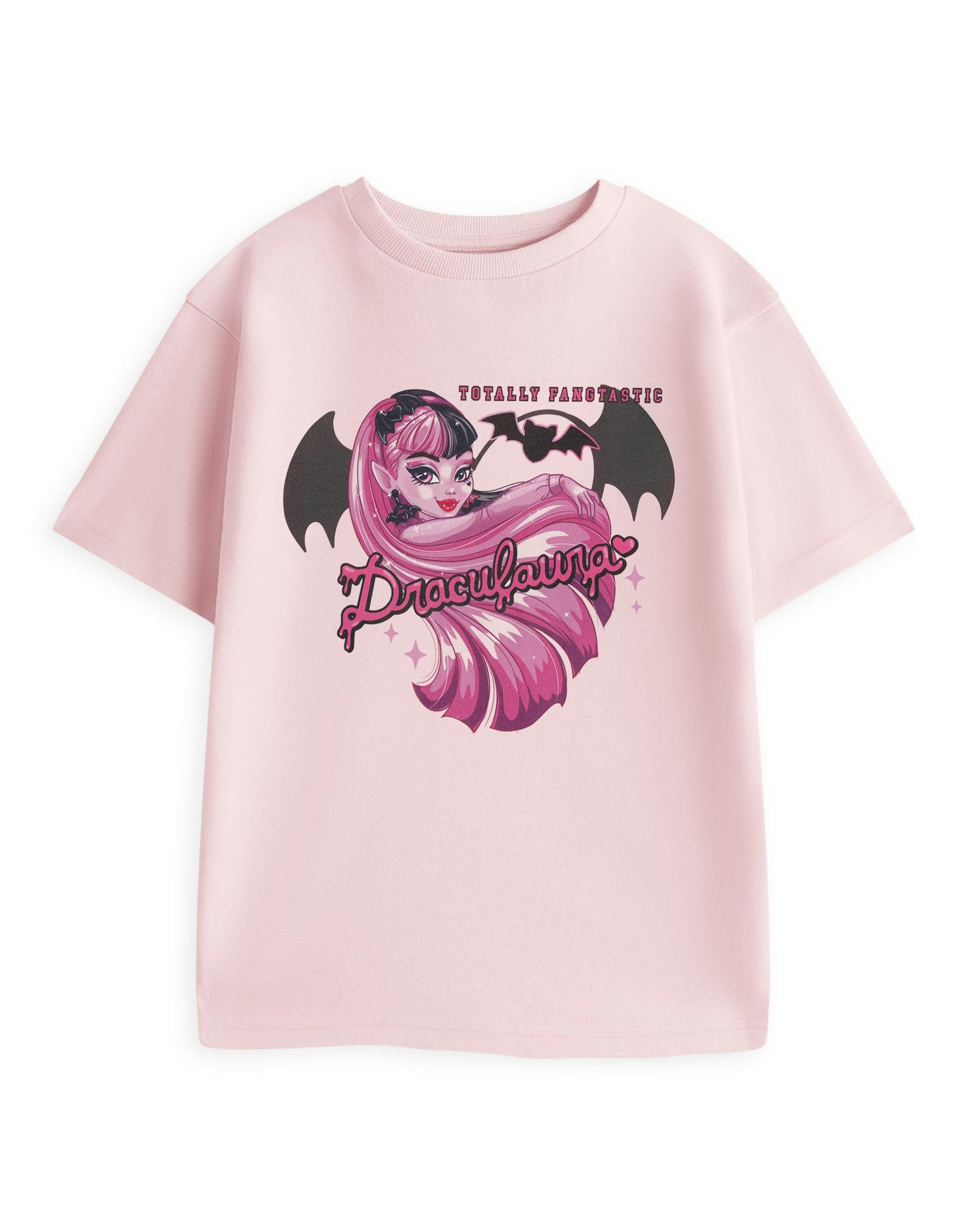 Vanilla Underground Girls Pink Monster High Draculaura Short Sleeved T-Shirt - 3-4 Years