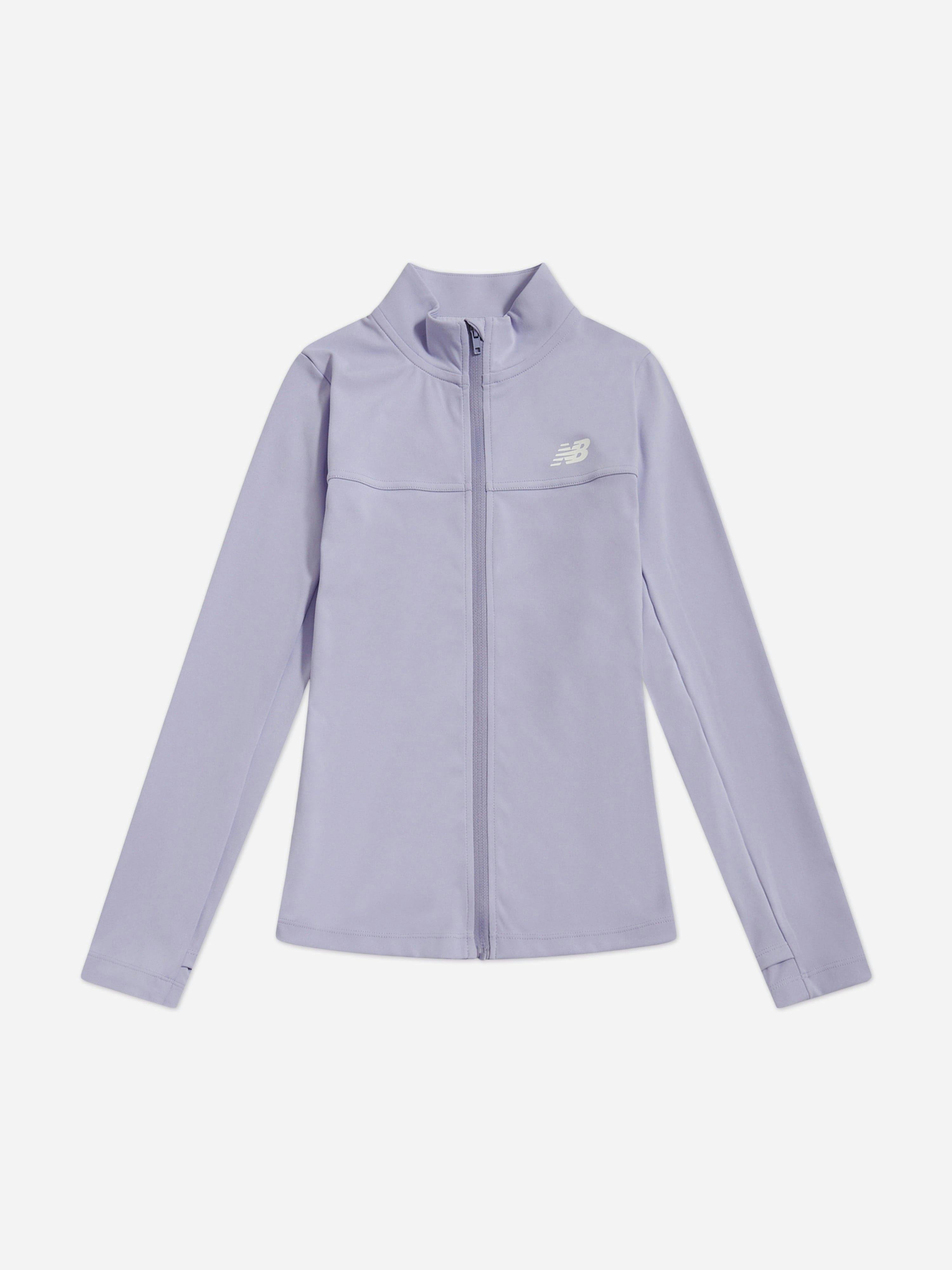 New Balance Girls Blue Daybreak Performance Funnel Track Jacket In - 15 - 16 Yrs