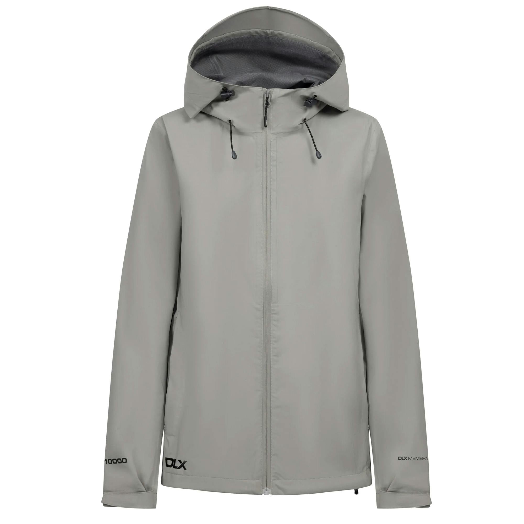Trespass Women's Lossie Waterproof Jacket - Greystone - Xl - Greystone - 100% Polyester