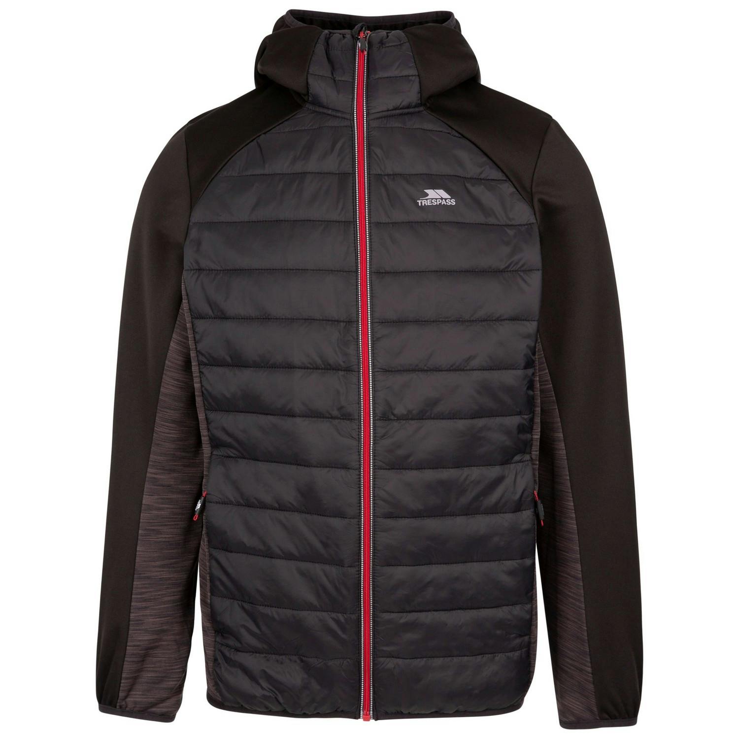 Trespass Men's Black Darwood Tp50 Active Jacket - S - 50% Polyester/40% Polyamide/10% Elastane