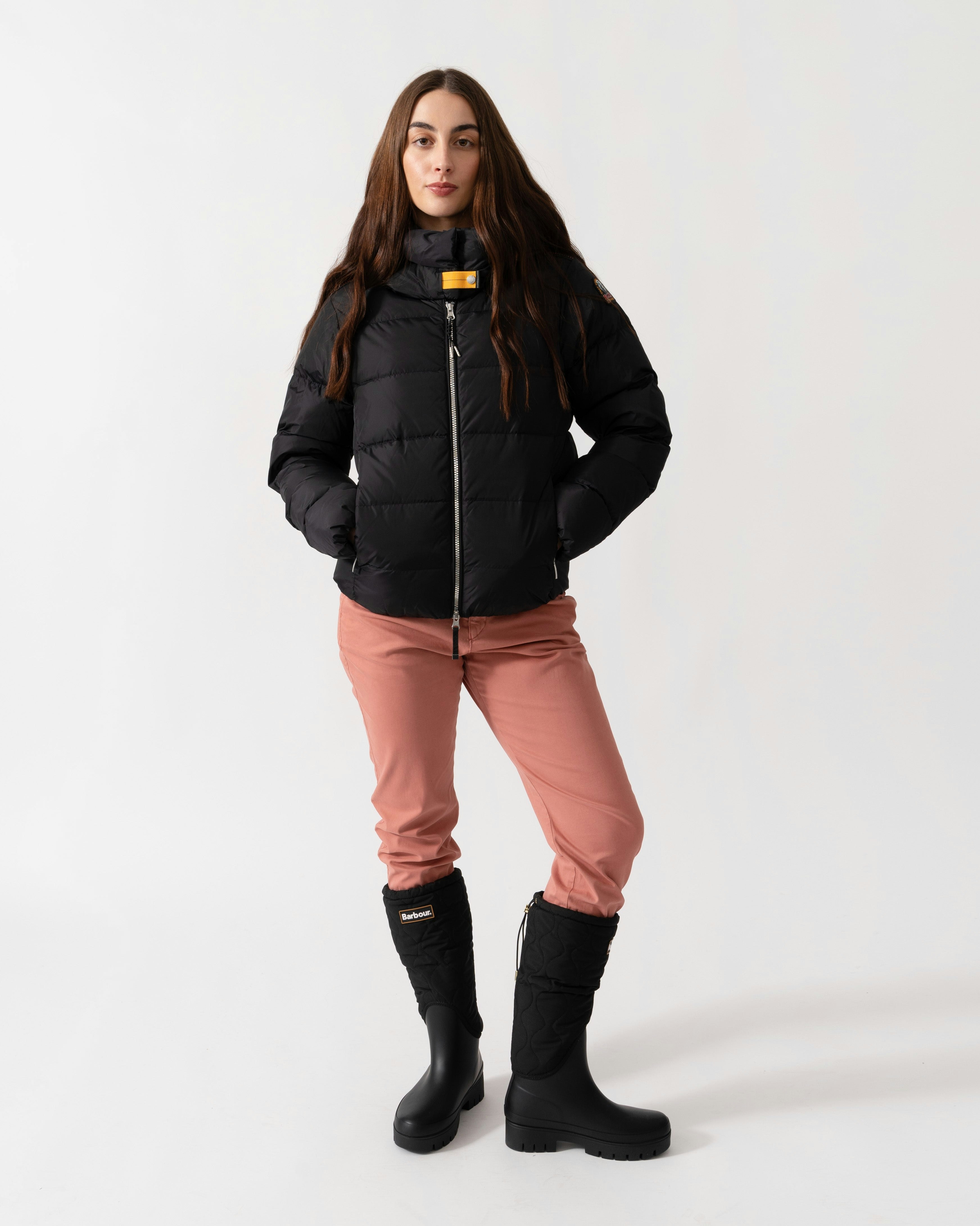 Parajumpers Women's Black Jinny Hooded Down Jacket - 541 - 541 - Xs