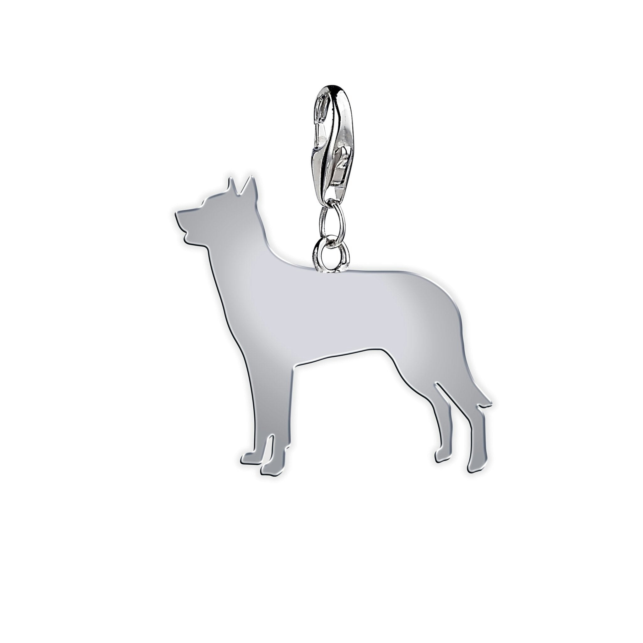 Mylee London Silver Beauceron Silhouette Charm - Yes - Clip On Charm