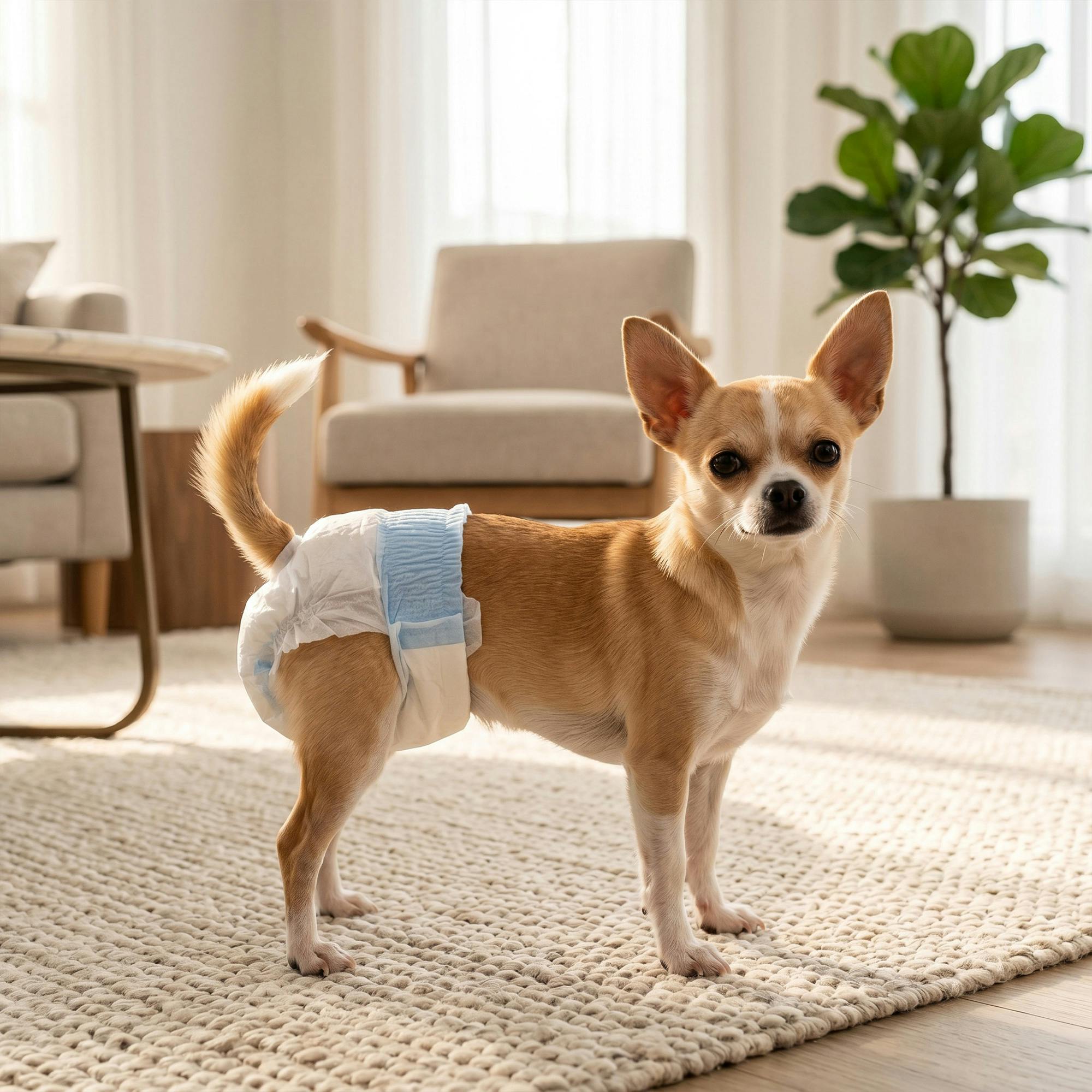 Pawhut Women's Disposable Dog Diapers Dog Nappies 48 Count - Xs
