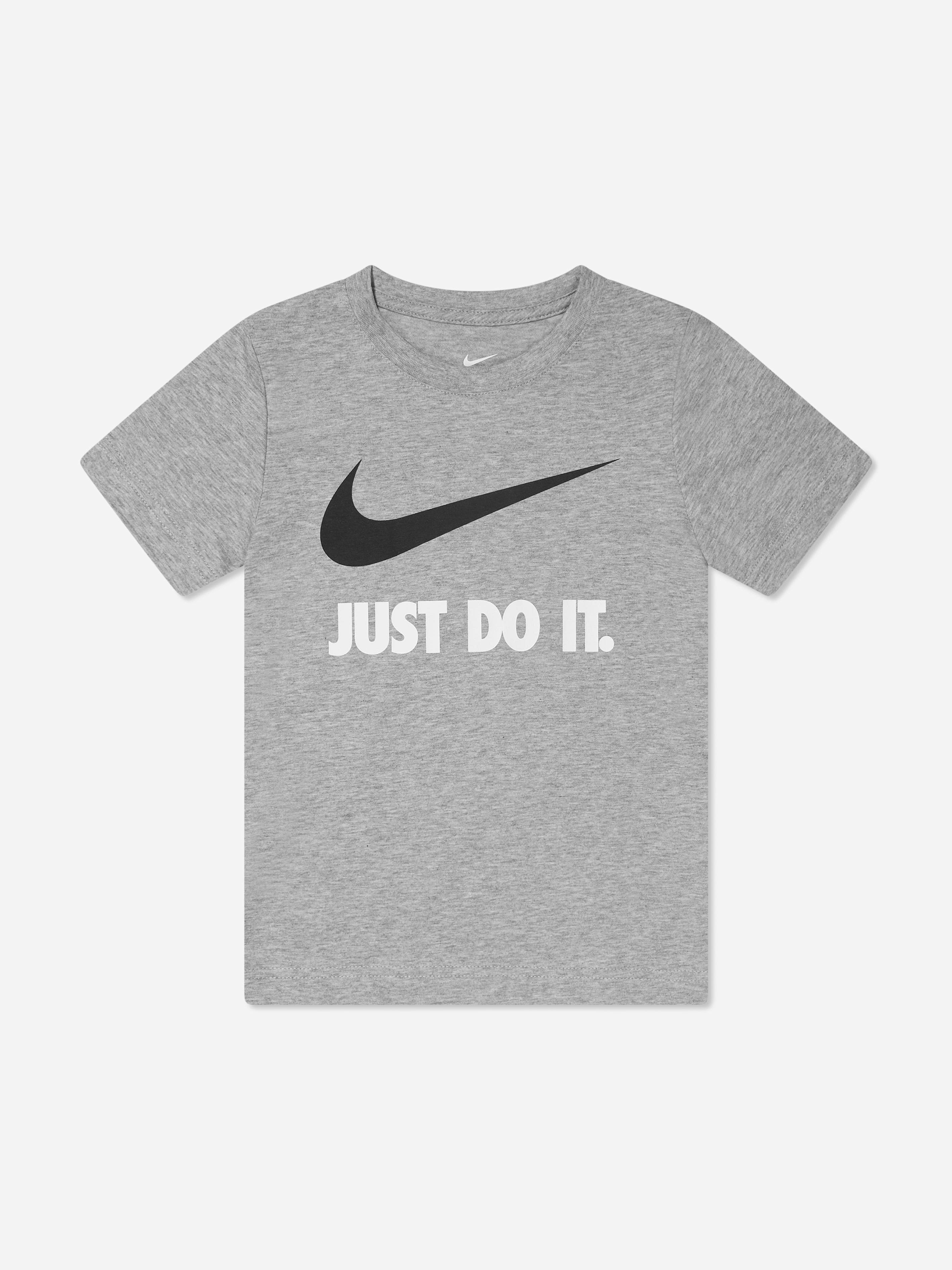 Nike Boys Grey Swoosh Jdi T-Shirt In - 6 - 7 Yrs