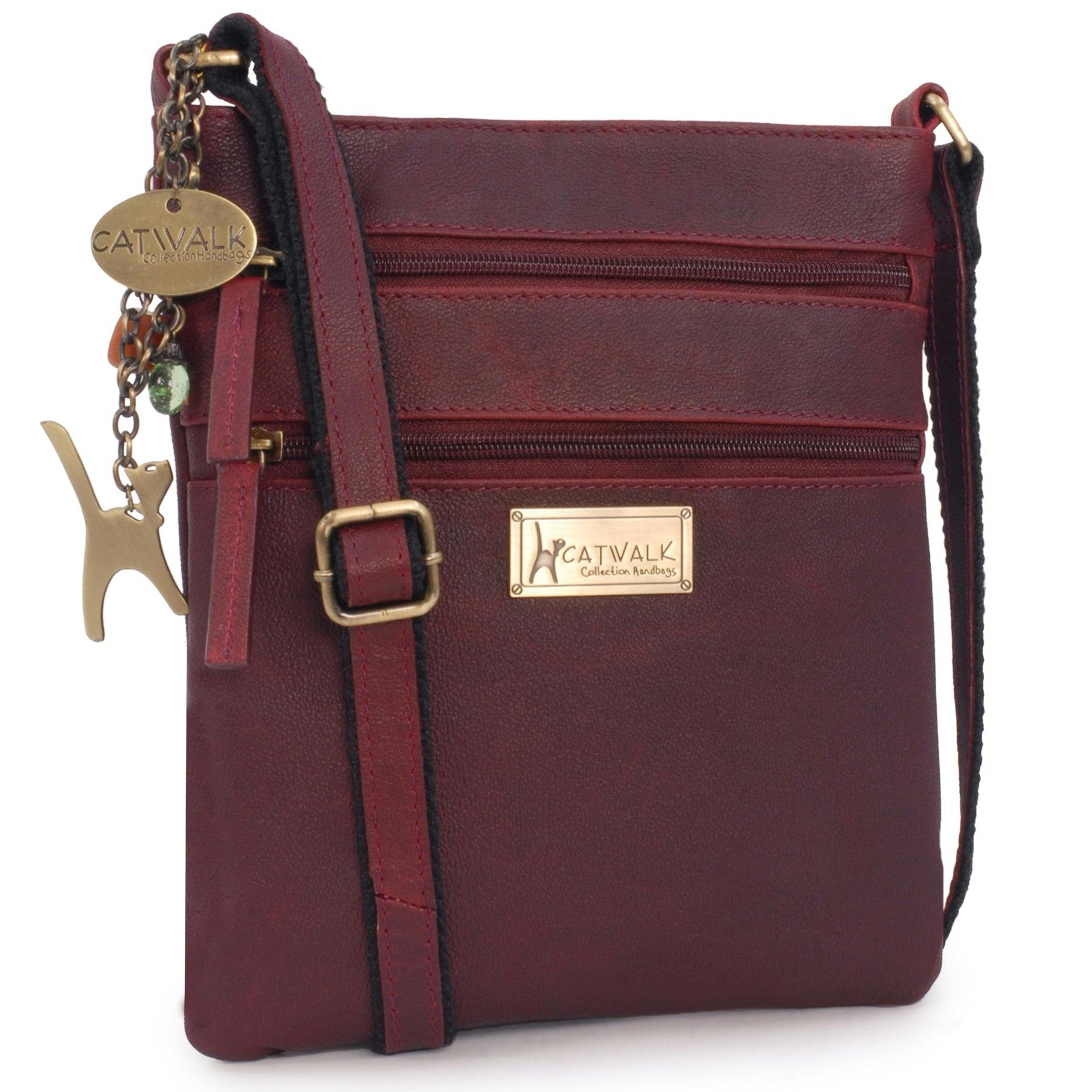 Catwalk Collection Handbags Red Nadine - Crossbody Bag