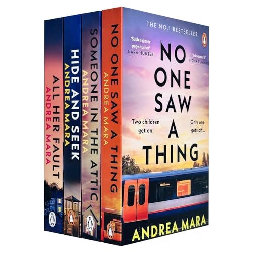 Various Publishers Andrea Mara Collection 4 Books Set (No One Saw A Thing, Someone In The Attic, Hide And Seek And All Her Fault)