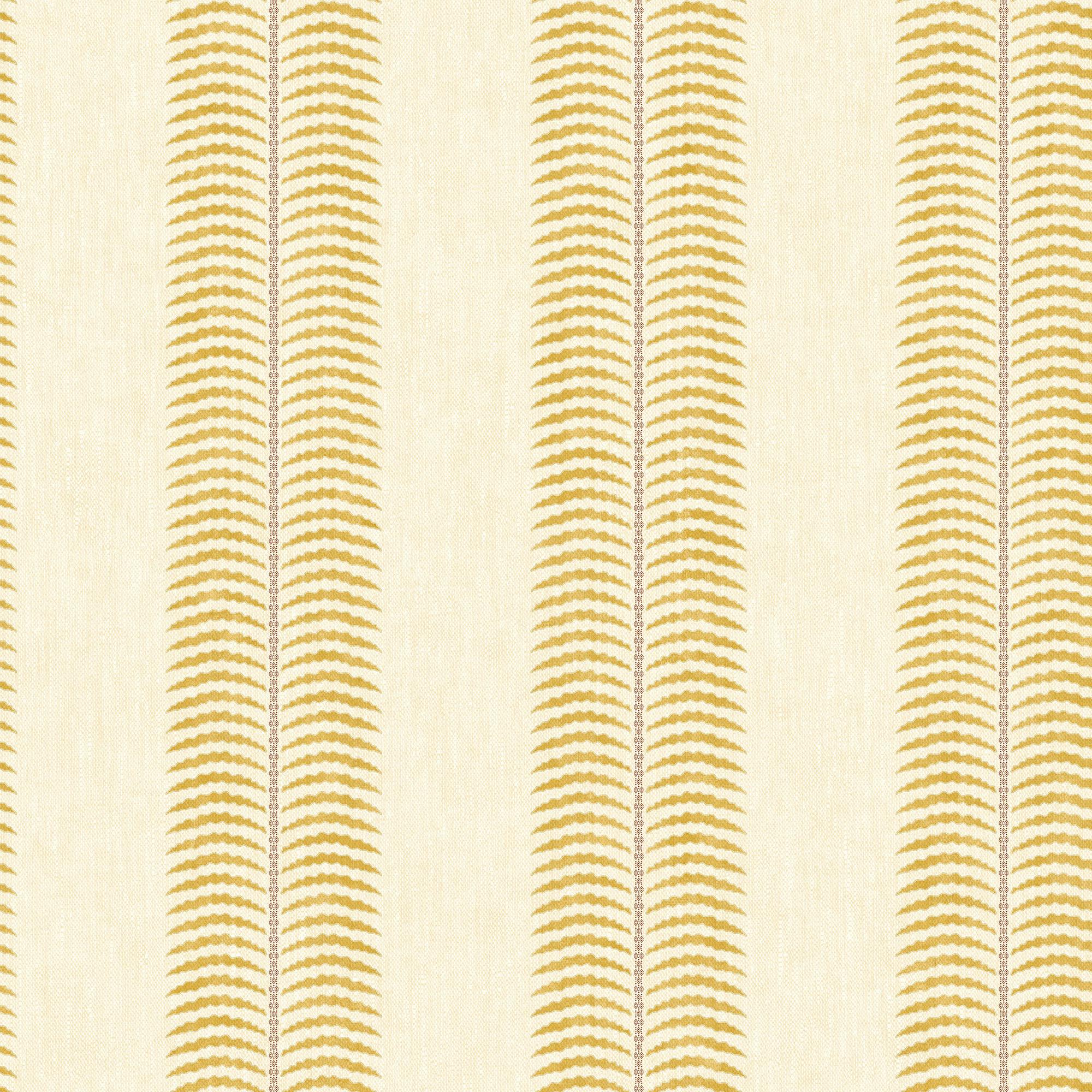 Joules Cream/Yellow Palm Leaf Stripe Wallpaper |
