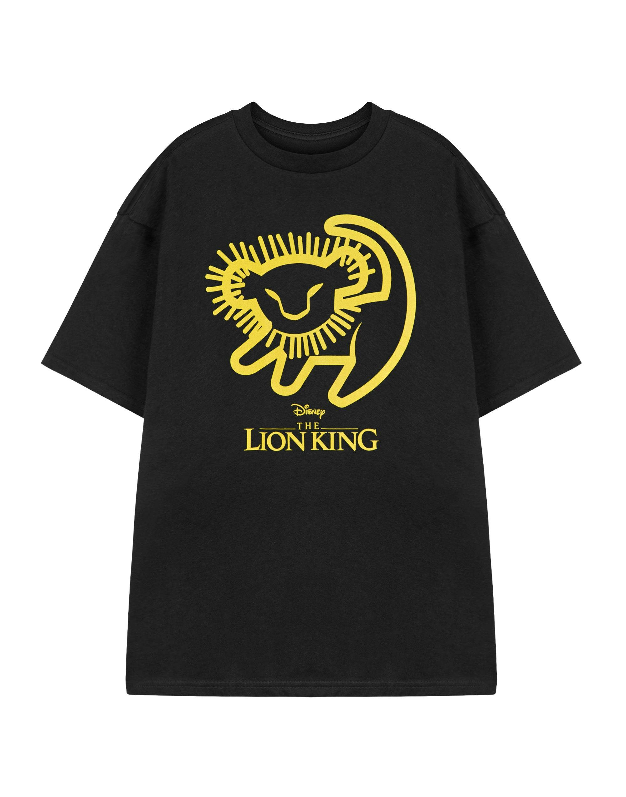 Vanilla Underground Unisex Black Disney Lion King Adults Short Sleeved T-Shirt - XXX-Large