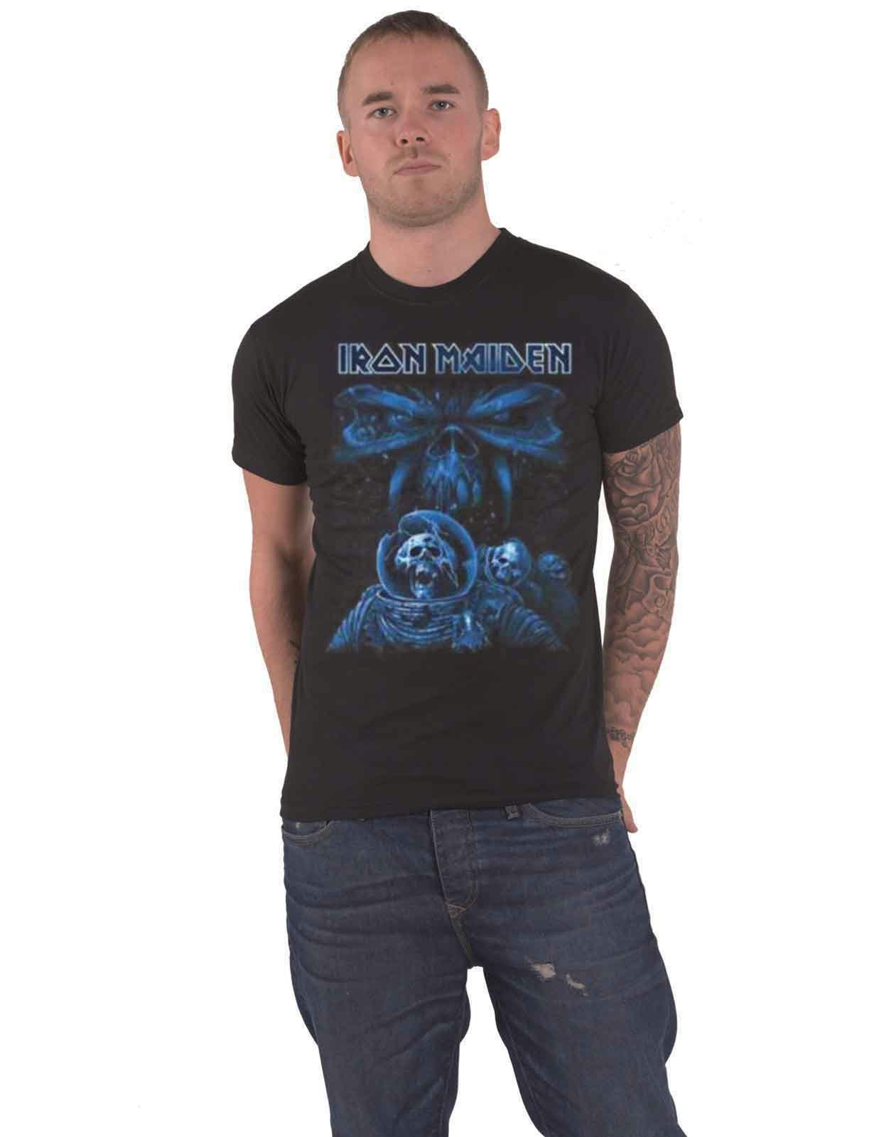 Paradiso Clothing Unisex Blue Iron Maiden Final Frontier Album Spaceman T Shirt - Xl