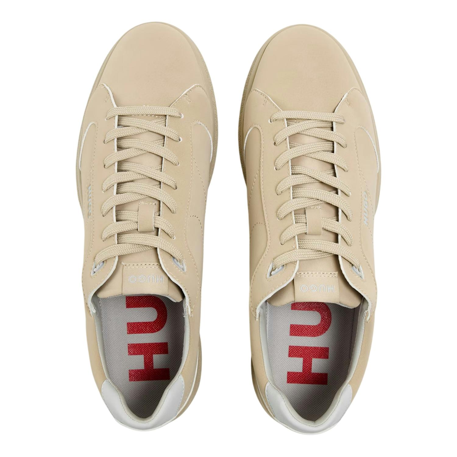 Hugo Men's Beige Suede Trainers - Medium - 7 Uk - Medium - 100% Mixed