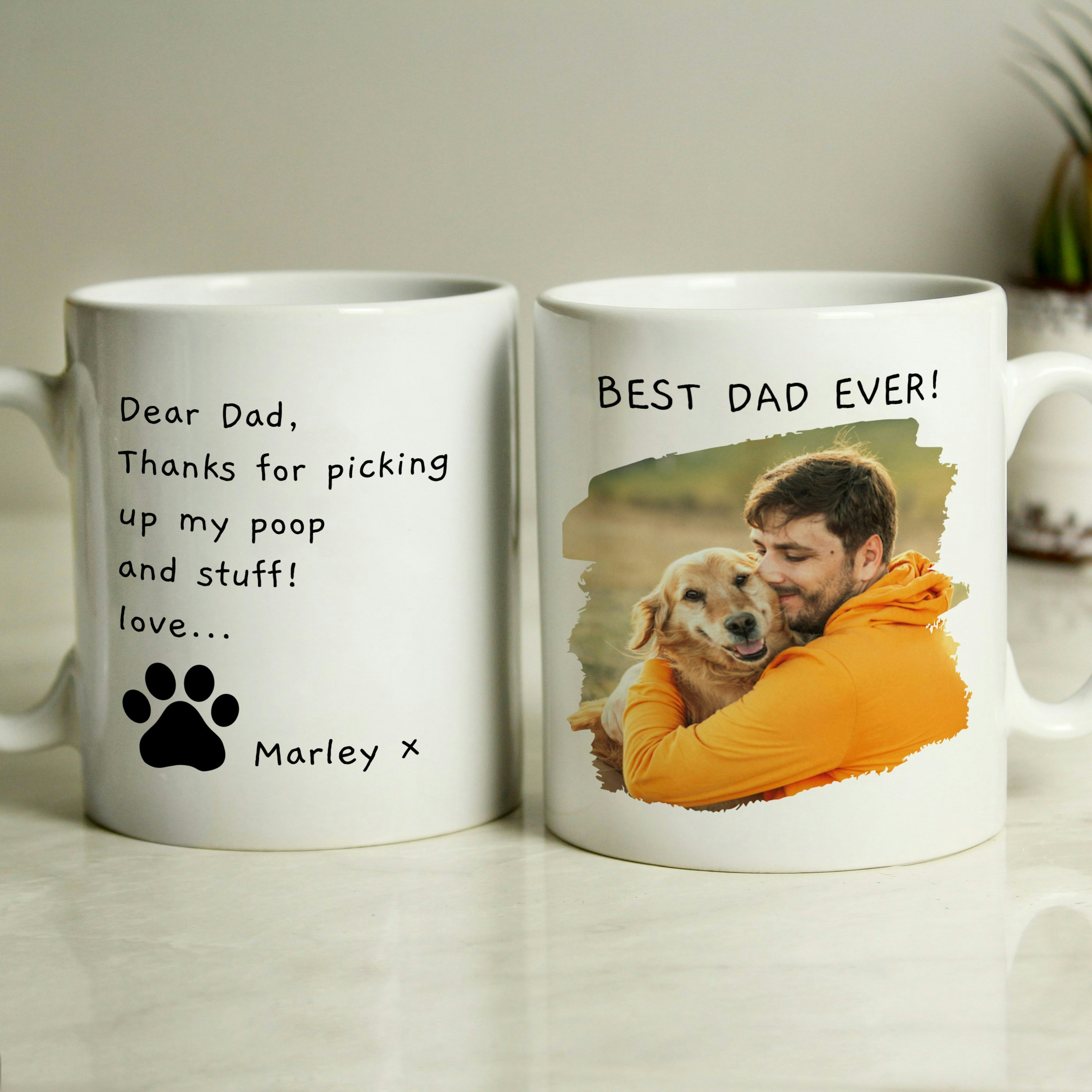Rackhams Personalised Free Text Pet Photo Upload Mug