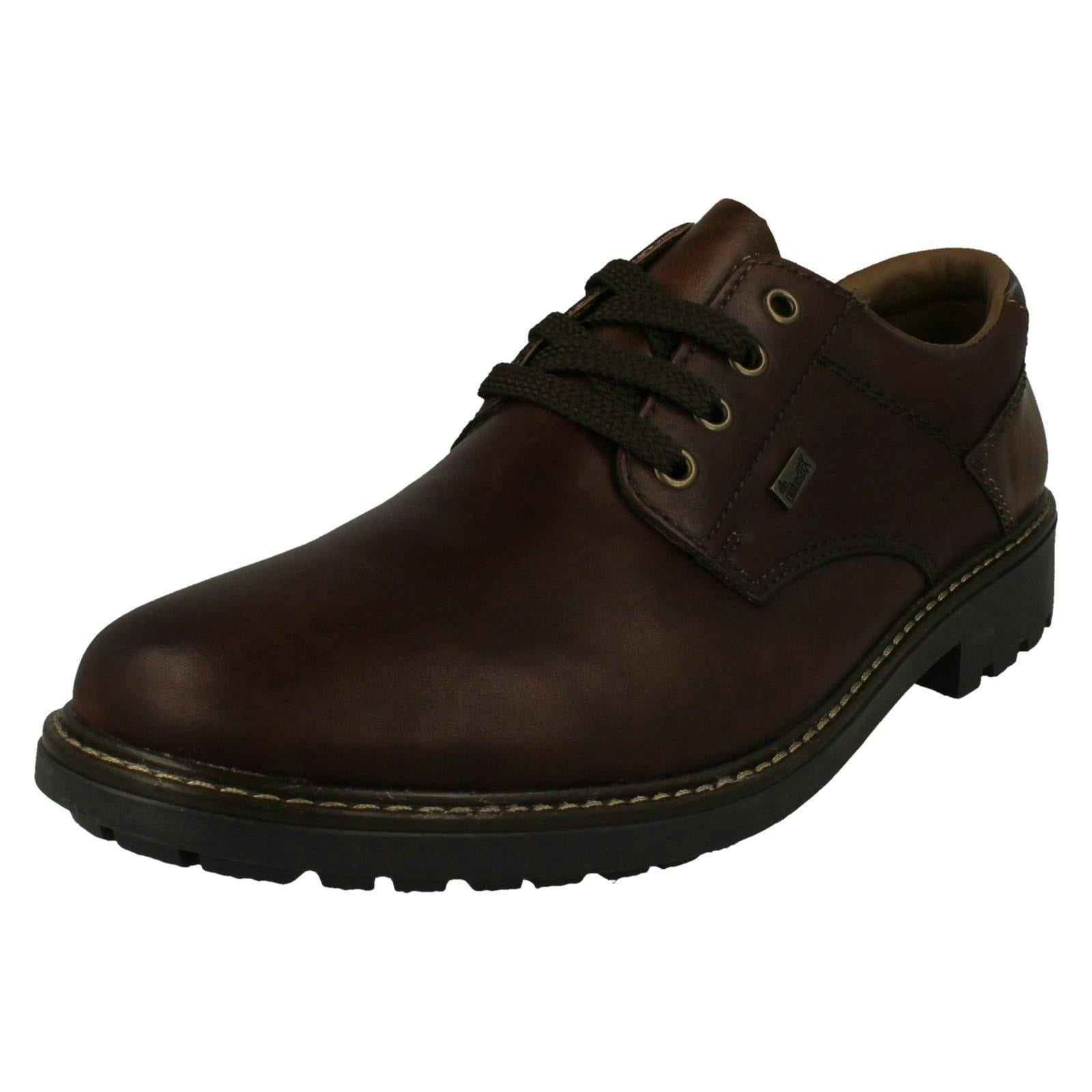 Rieker Men's Brown Lace Up -Tex Shoes F4611 - Uk 11