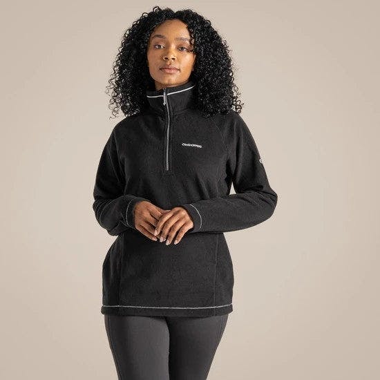 Craghoppers Women's Miska Vi Half Zip Micro Fleece Midlayer Top Cwa265 - Uk 10
