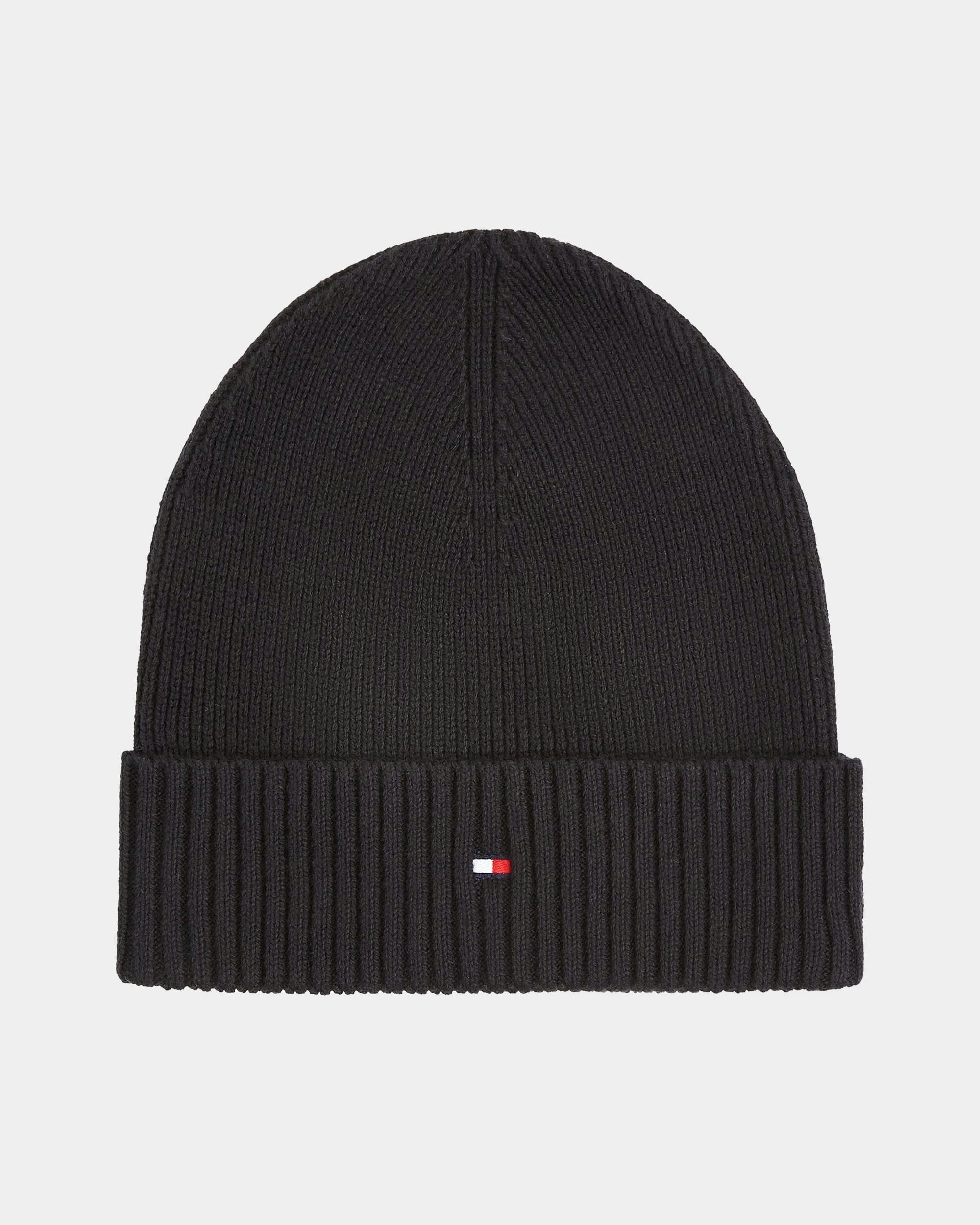 Tommy Hilfiger Flag Embroidery Beanie, Black, Men - Image 6