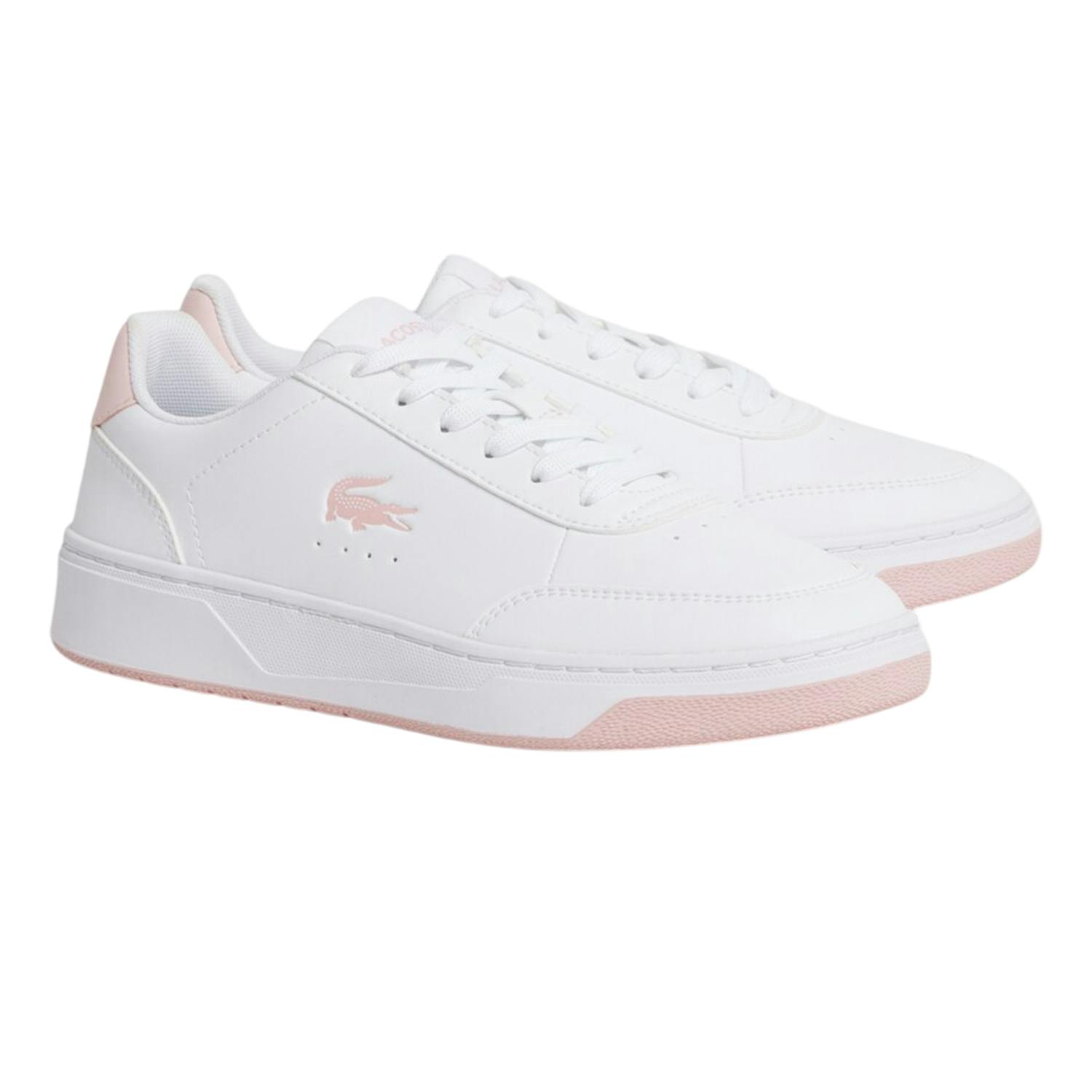 Lacoste Women's White/Pink / Court Pro Trainers - 4 Uk - 100% Mixed