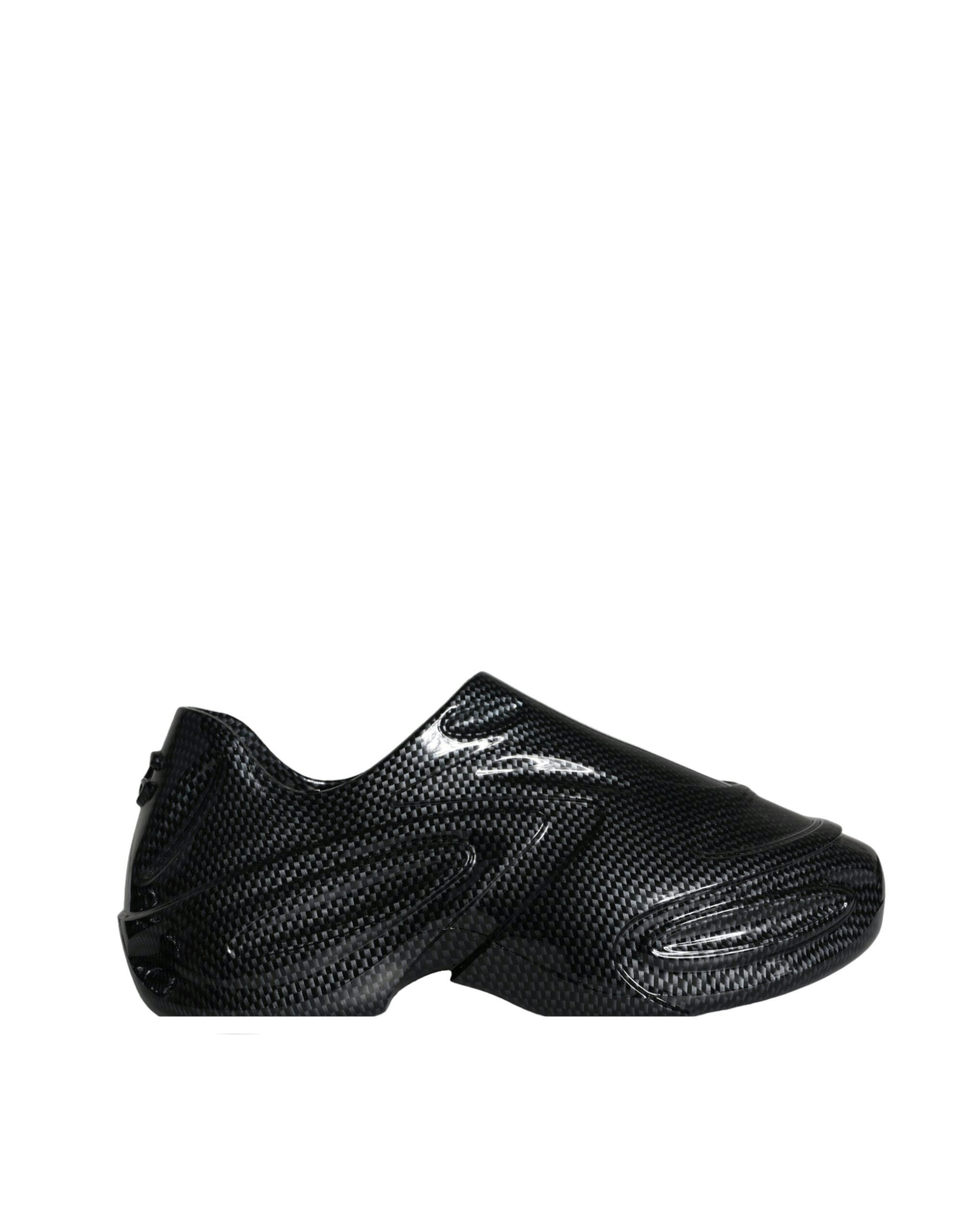Dolce & Gabbana Men's Black Carbon Fiber Sneakers For - Size 44 Eu