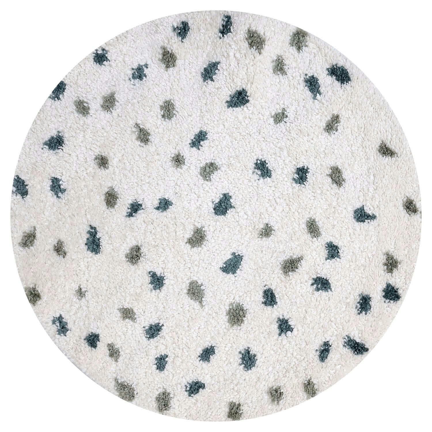 Rackhams Green Moodi Shaggy Drizzle Rug - Ø 120 Cm