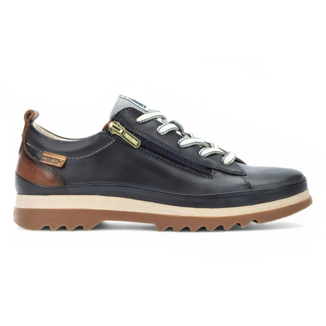 Pikolinos Women's Blue Vigo - ’S Ocean Leather Sneakers - Eu 37