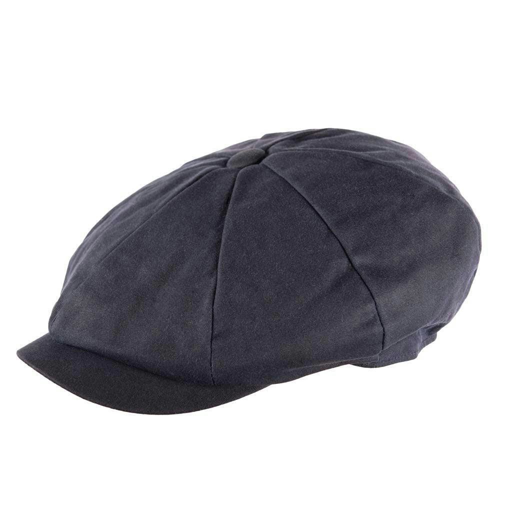 Heritage Traditions Unisex Carlyle Newsboy Wax Cap - Navy Wax