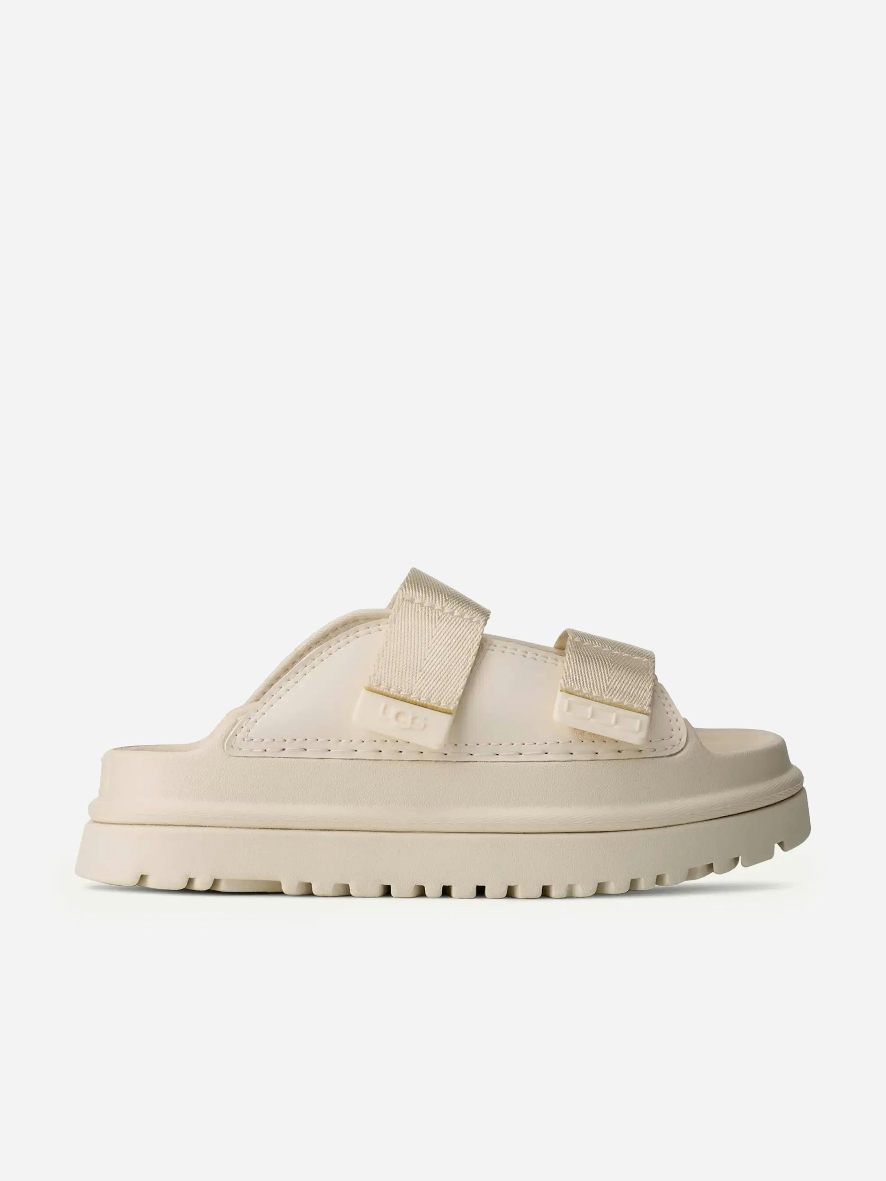Ugg Girls Cream Goldenglow Slide Ivory - Size Eu 35 UK 2 Kids - Image 4