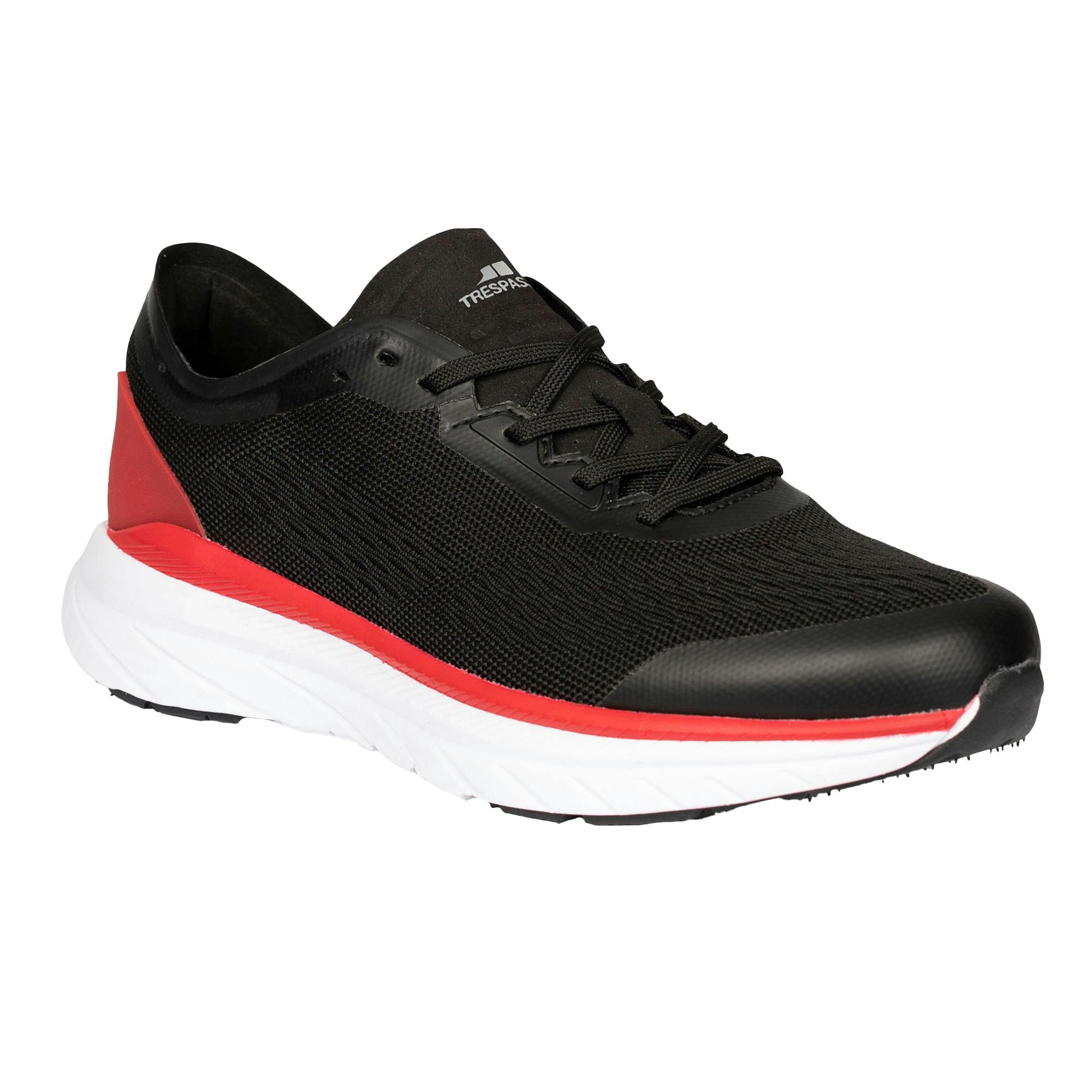 Trespass Men's Black Dane Trainers - 11 Uk - 20% Textile/20% Tpu/20% Moulded Eva/20% Phylon/20% Rubber