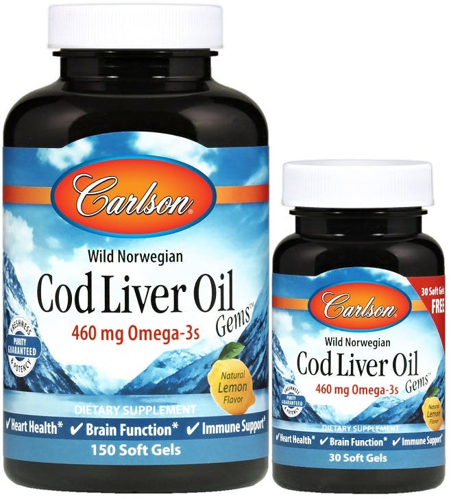 Carlson Labs Cod Liver Oil Gems 460Mg 150 Softgels Plus 30 Softgels Free - Image 6