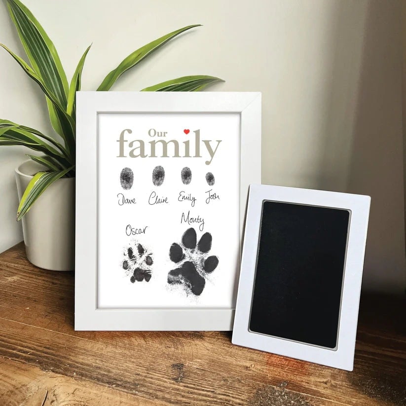 The Lovely Gift Group Ltd White Family Ink Prints Picture Frame Kit - Image 5