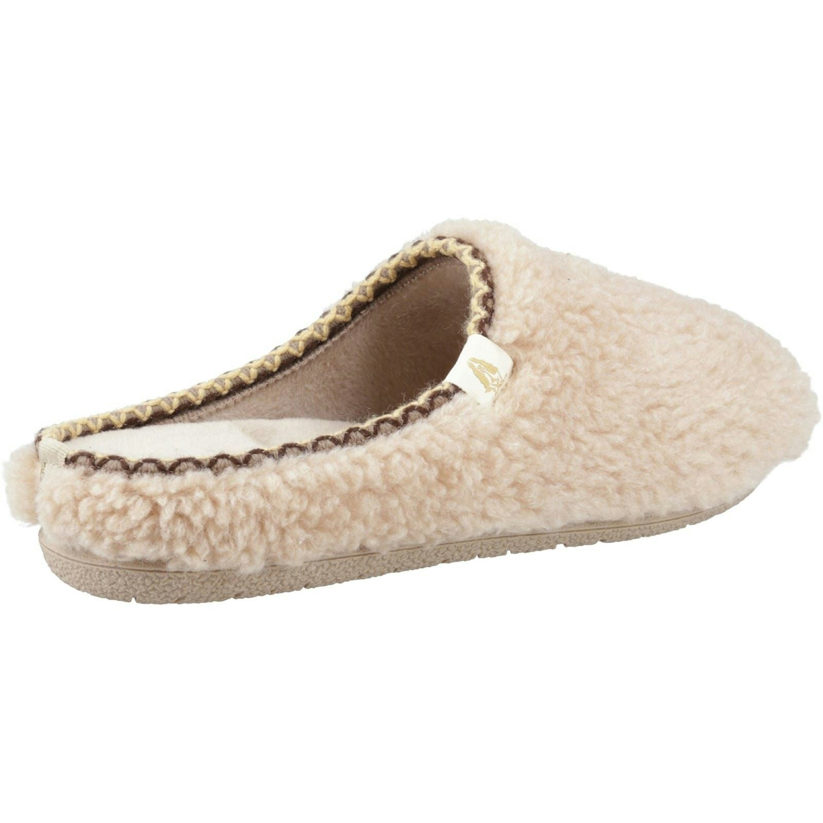 Hush Puppies Women's Beige Good Textile Slippers - Size 6