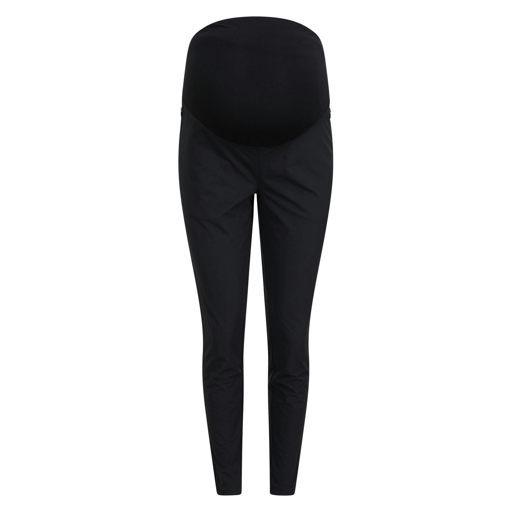 Mountain Warehouse Women's Black Kesugi Stretch Slim Maternity Trousers - 28 Uk - 90% Polyester/10% Elastane