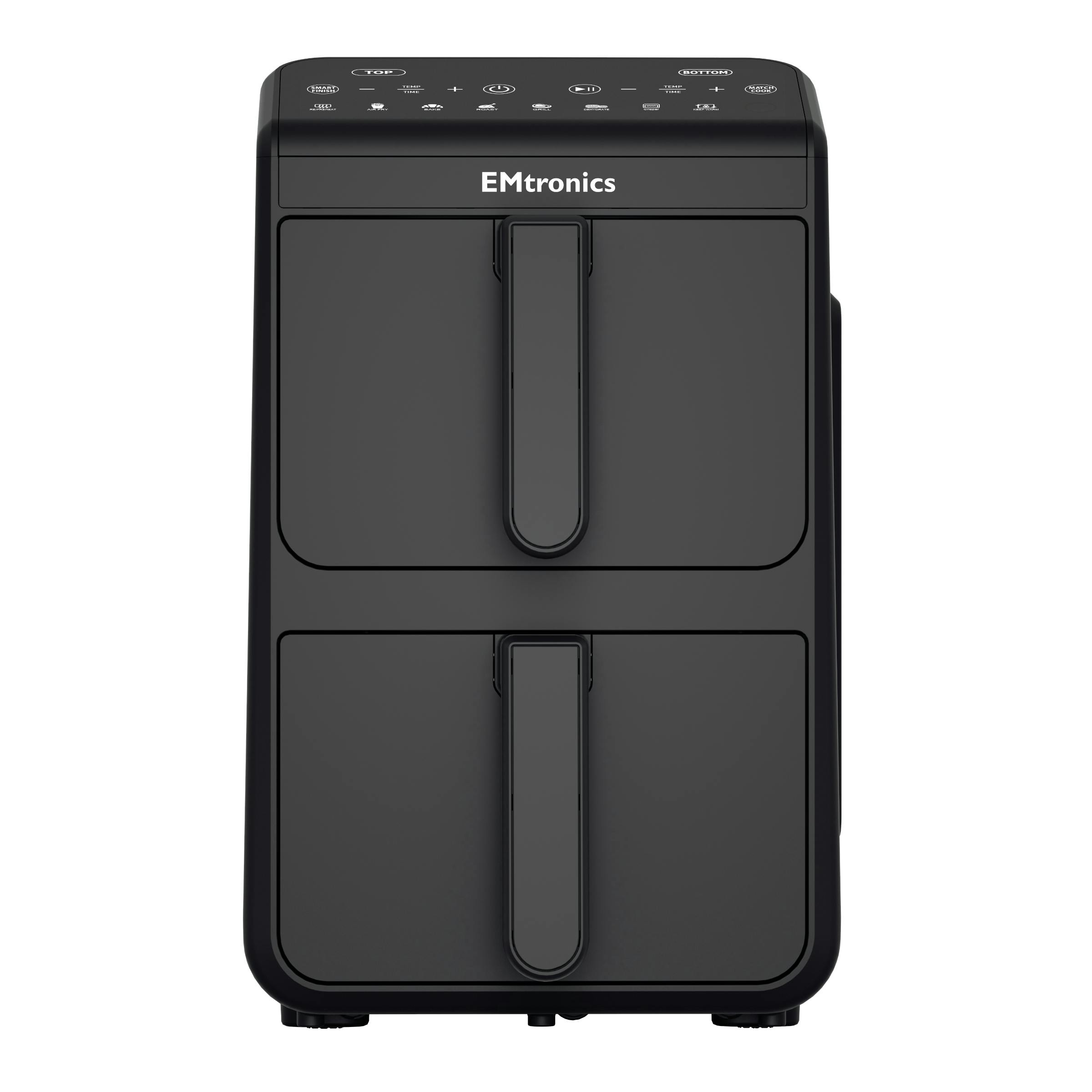 Emtronics Black 10L Stack Dual Air Fryer