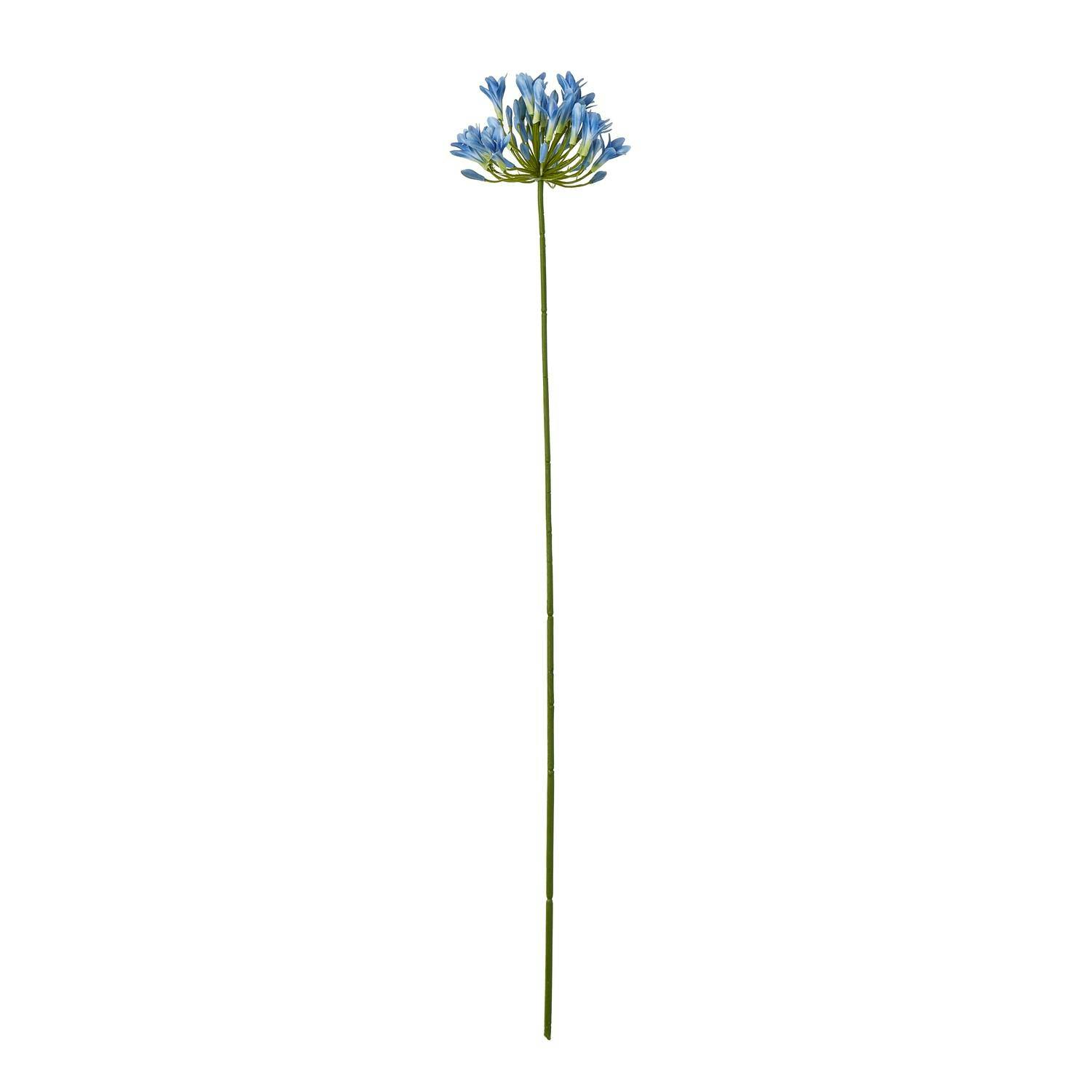 Hill Interiors Blue Agapanthus Artificial Flower Spray - One Size - 100% Mixed